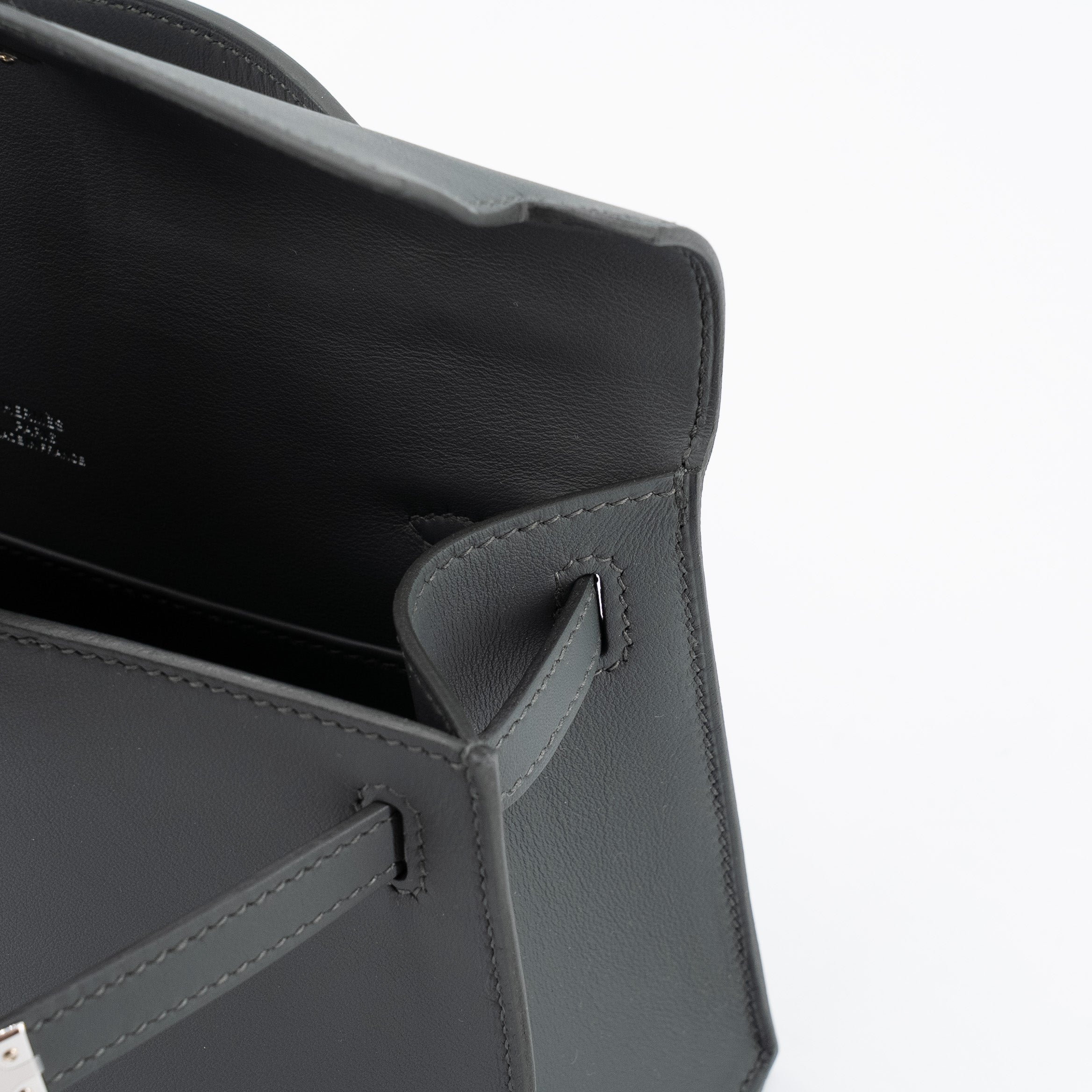 Hermès Kelly Pochette Swift Vert Mangrove PHW