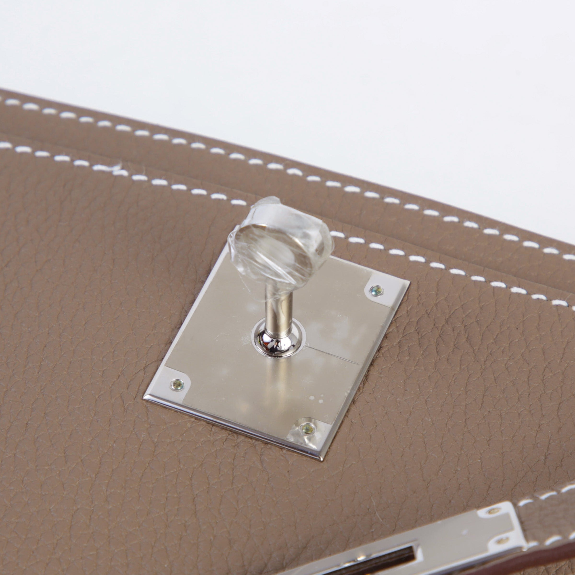 Hermès Kelly Dépêches Etoupe PHW