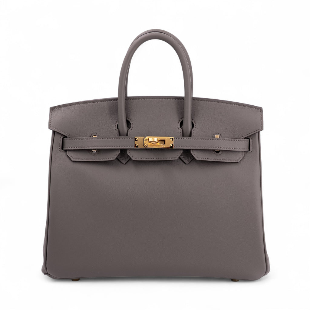 Hermès Birkin 25 Etain Swift leather GHW