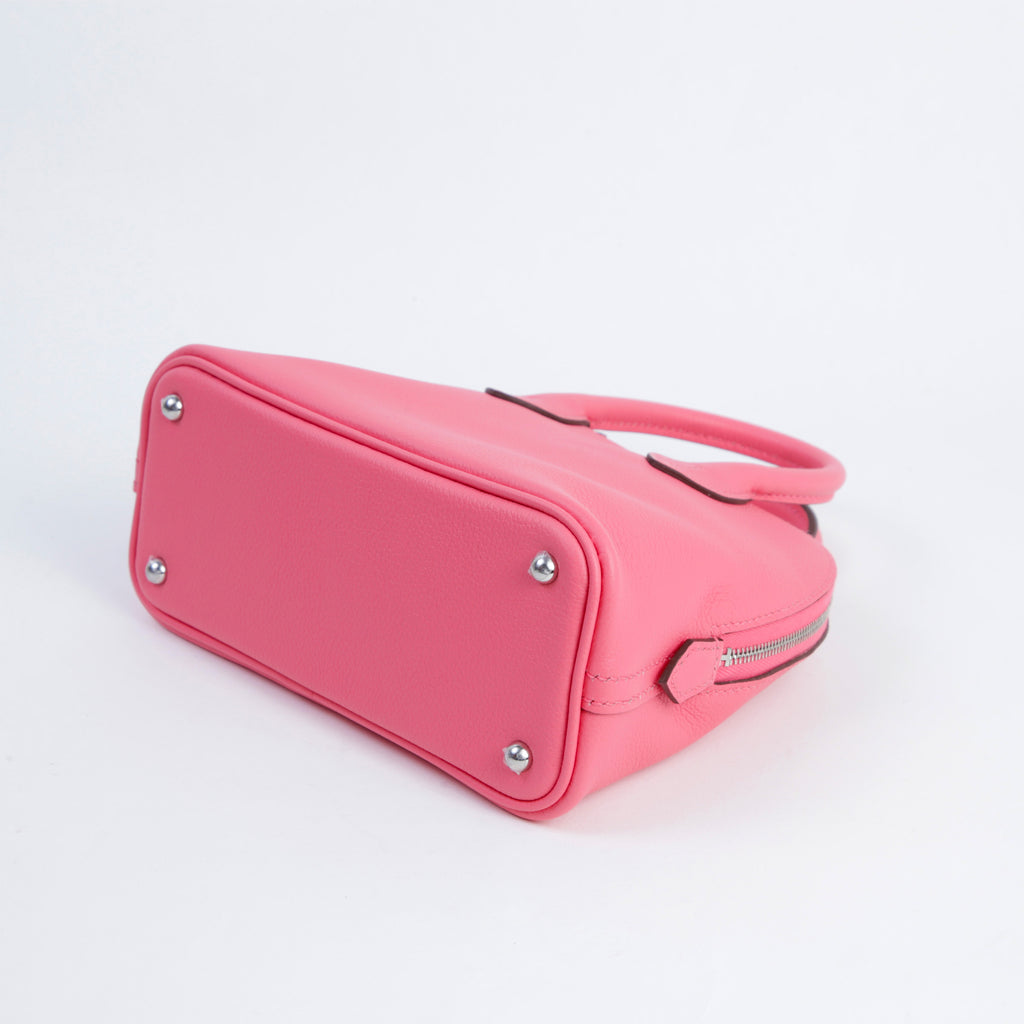 Hermès Mini Bolide Evercolor Rose Azalee PHW