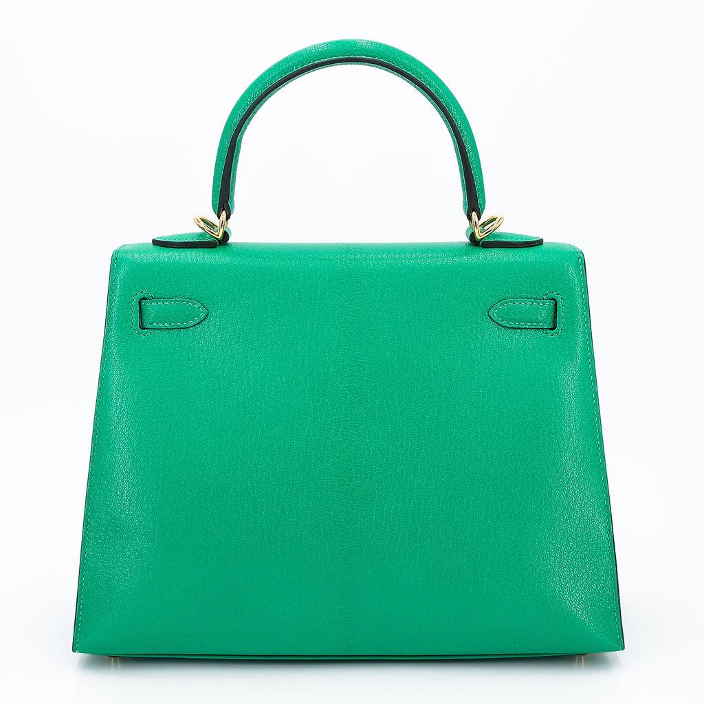 Hermès Kelly 25 Sellier Menthe GHW