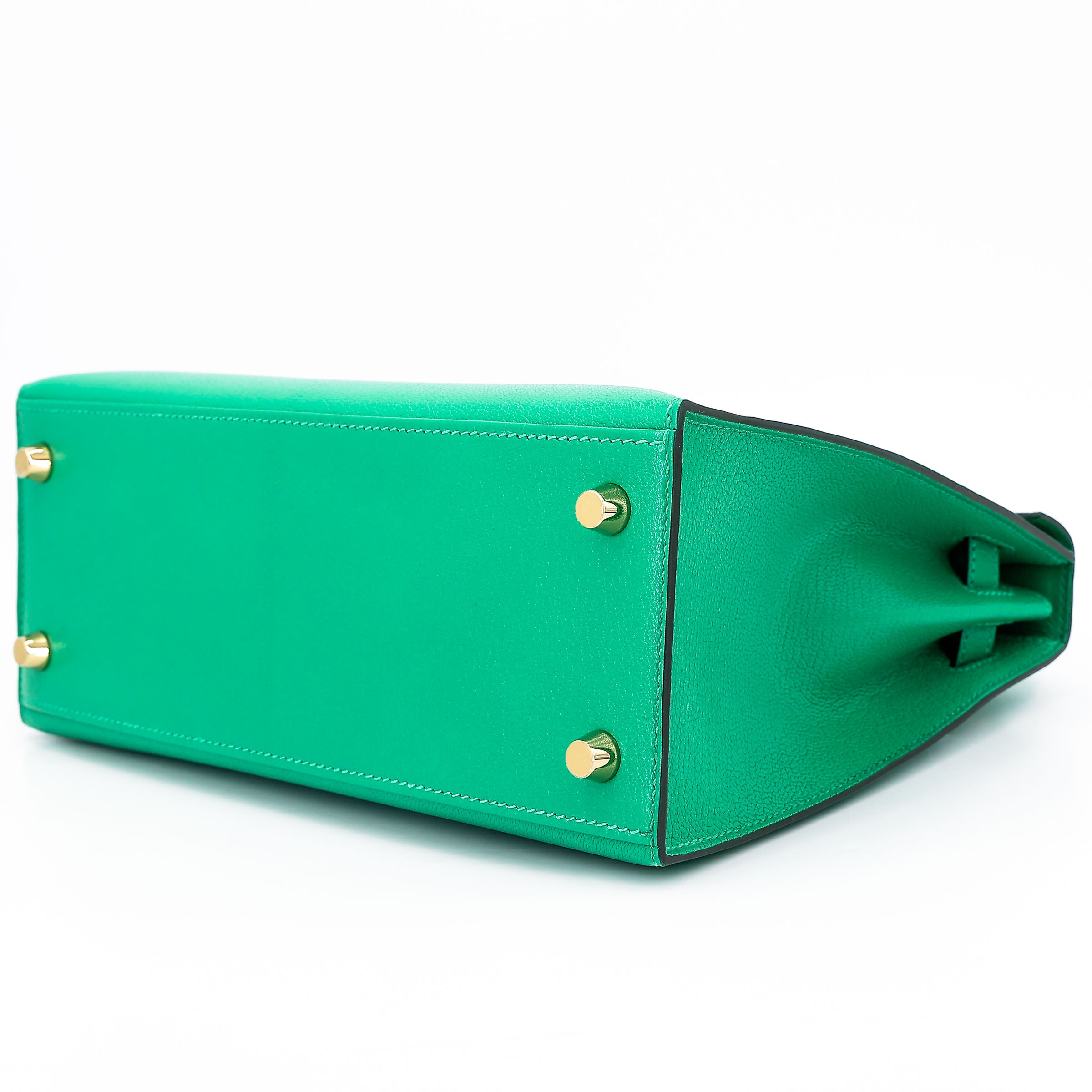 Hermès Kelly 25 Sellier Menthe GHW