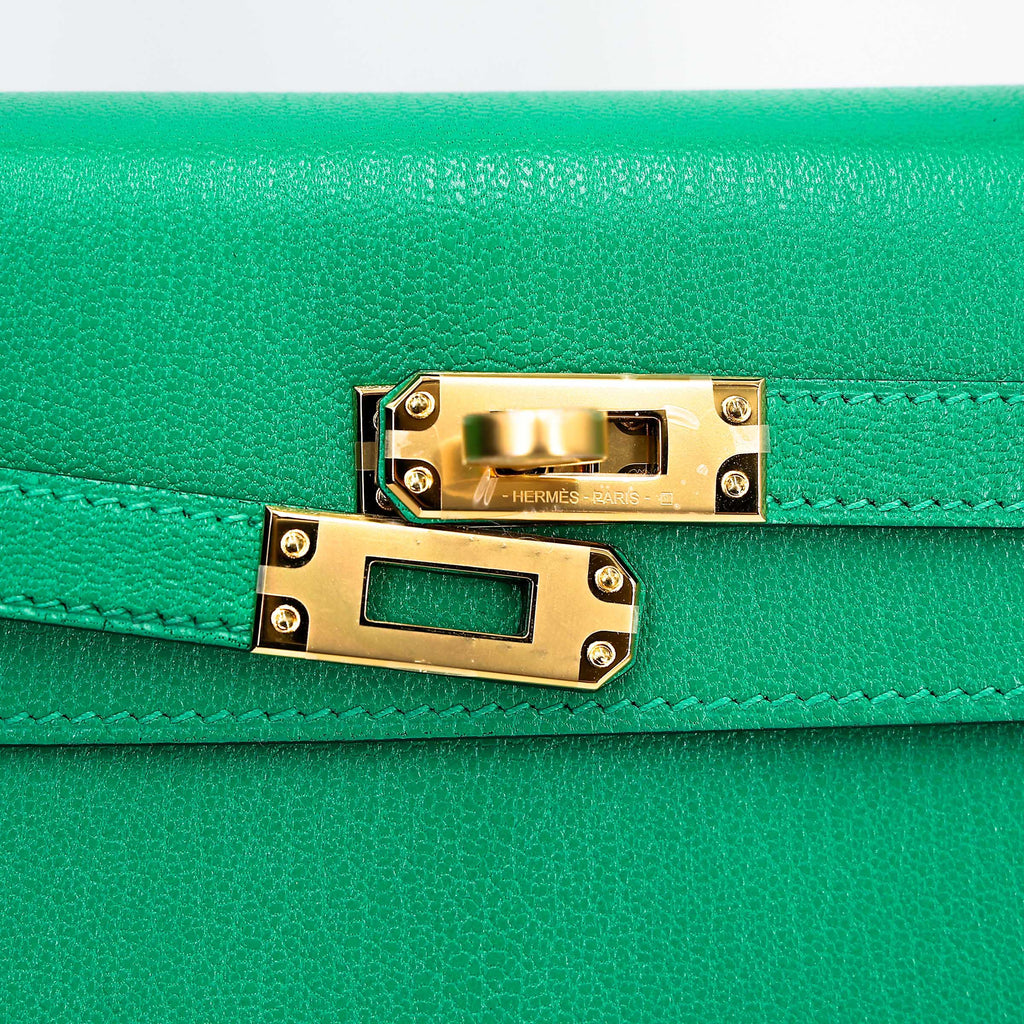 Hermès Kelly 25 Sellier Menthe GHW