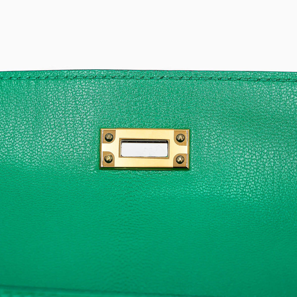Hermès Kelly 25 Sellier Menthe GHW