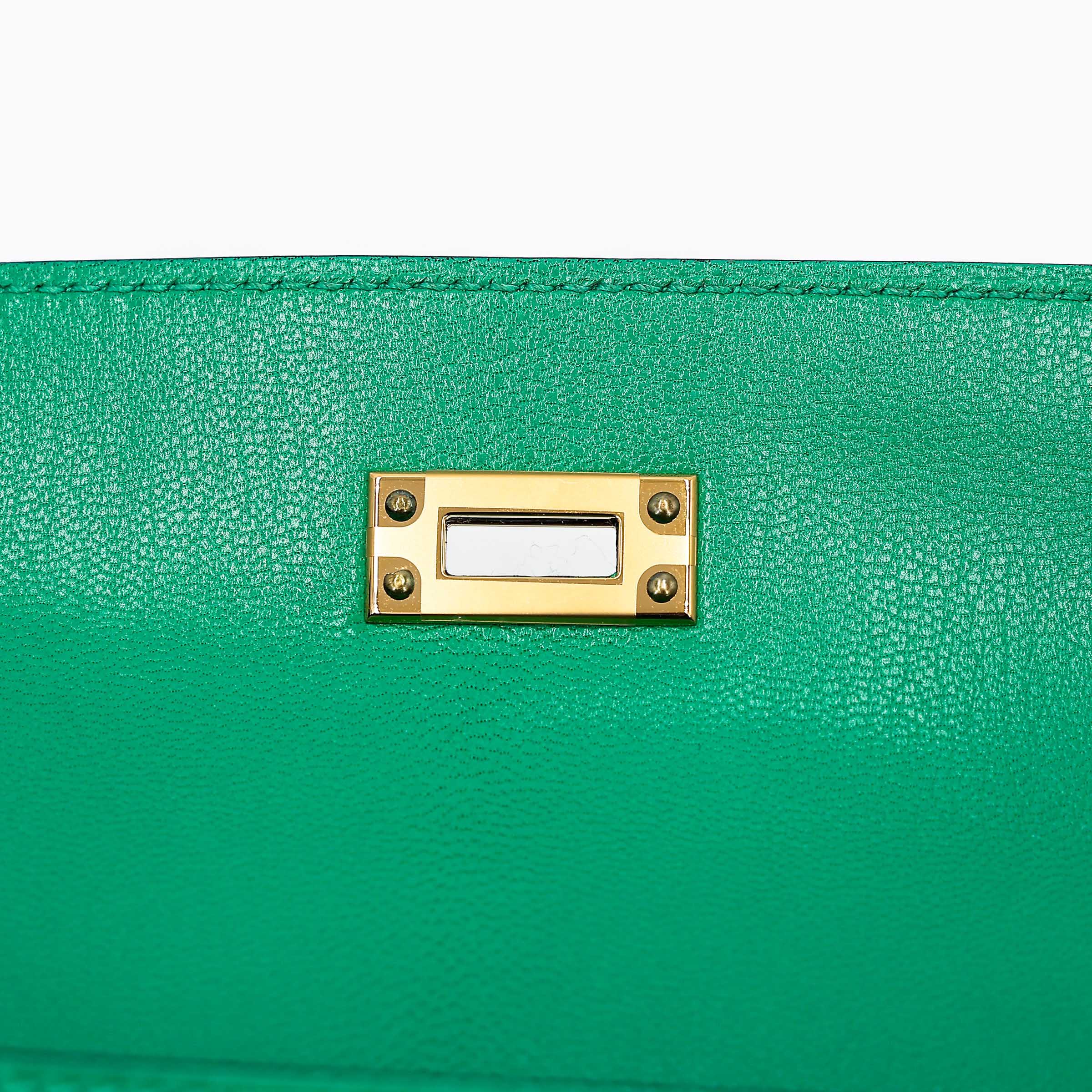 Hermès Kelly 25 Sellier Menthe GHW