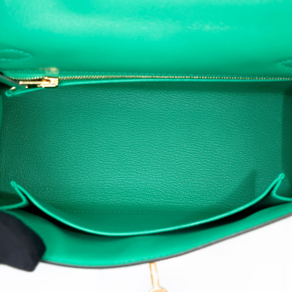 Hermès Kelly 25 Sellier Menthe GHW
