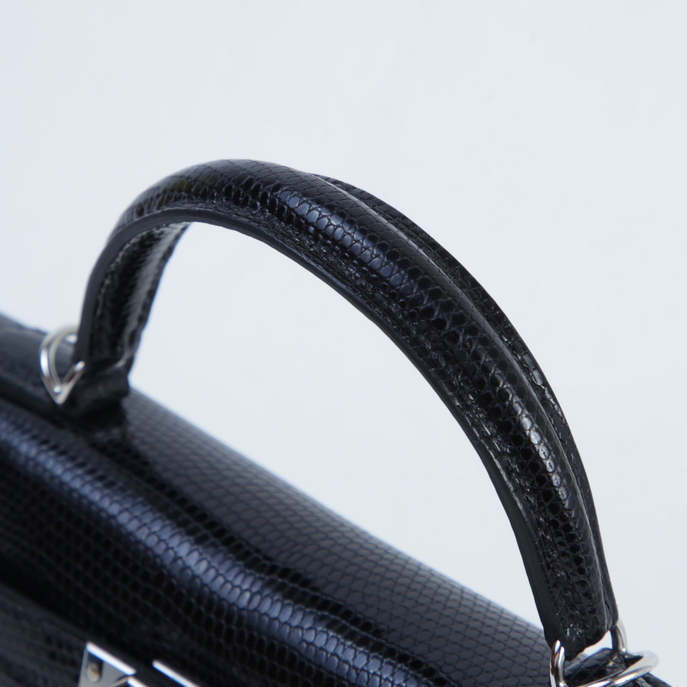 Hermès Mini Kelly II Lizard Black PHW