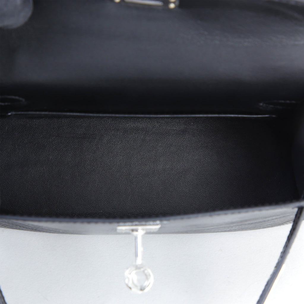 Hermès Mini Kelly II Lizard Black PHW