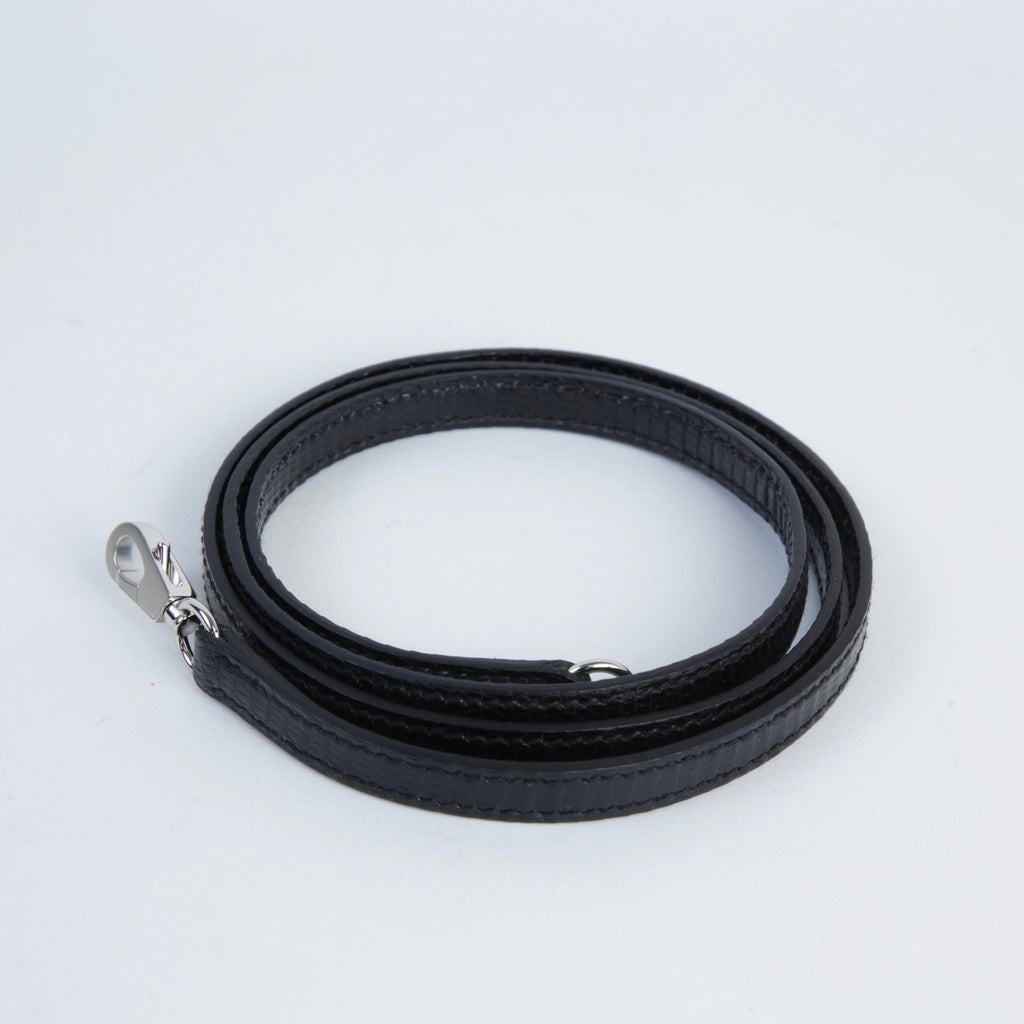 Hermès Mini Kelly II Lizard Black PHW