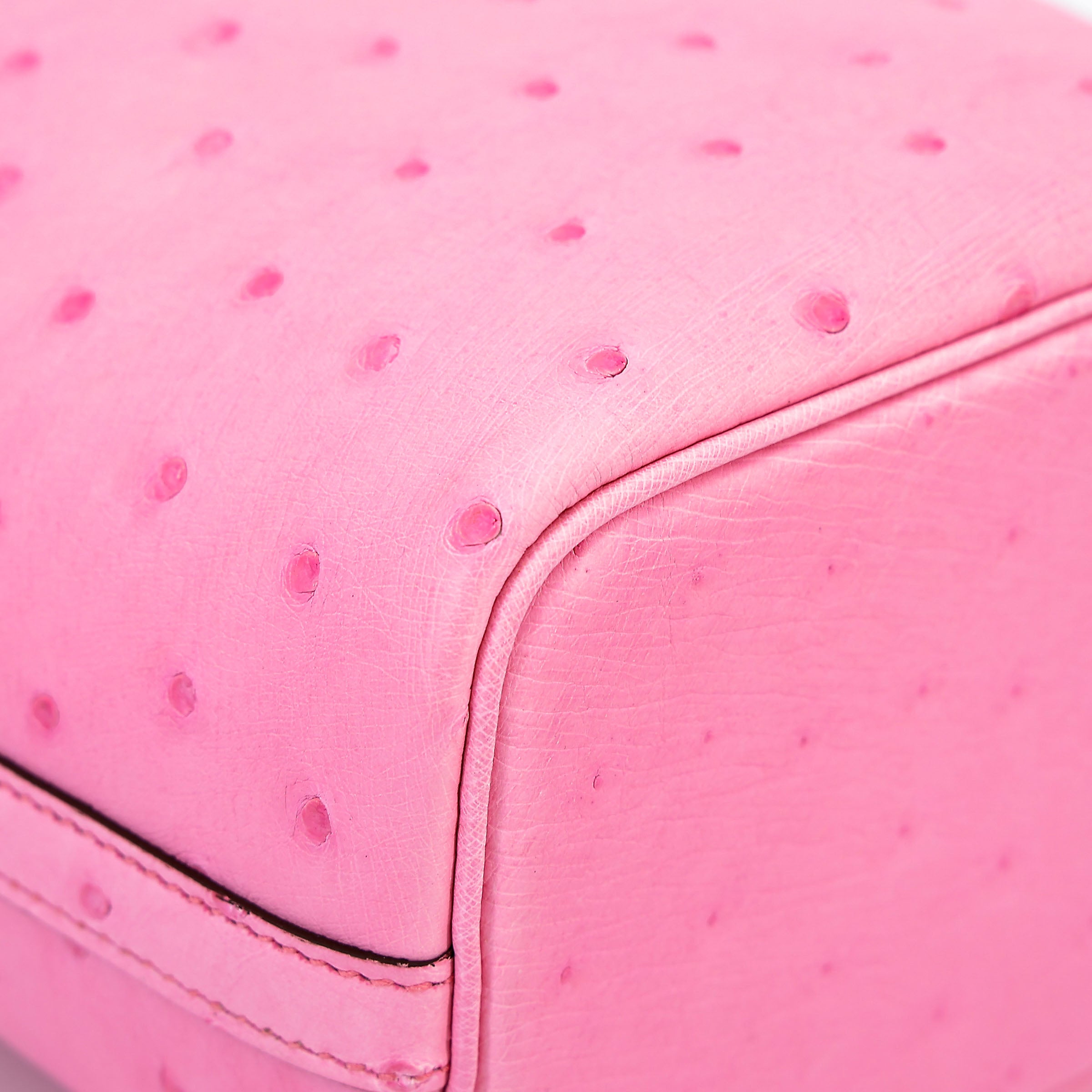 Hermès Picotin Lock Micro 14 Rose Bubblegum Ostrich PHW