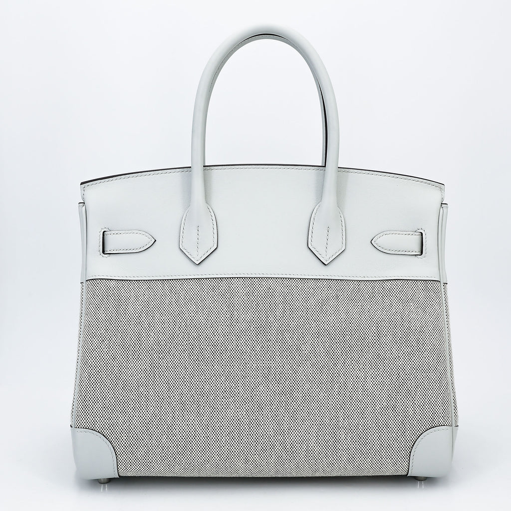 Hermès Birkin 30 Gris Platine Canvas PHW