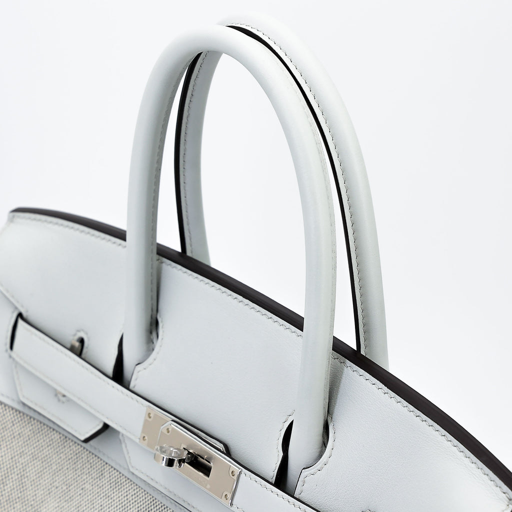 Hermès Birkin 30 Gris Platine Canvas PHW