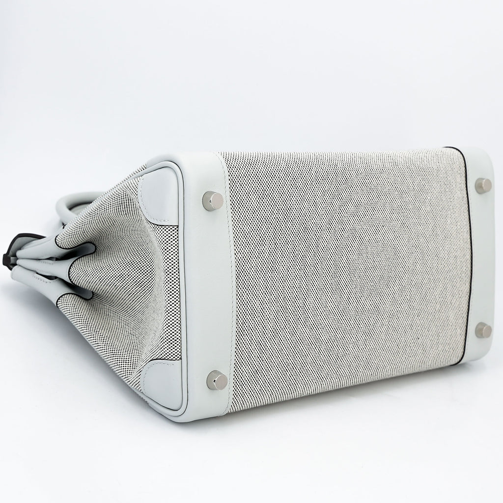 Hermès Birkin 30 Gris Platine Canvas PHW