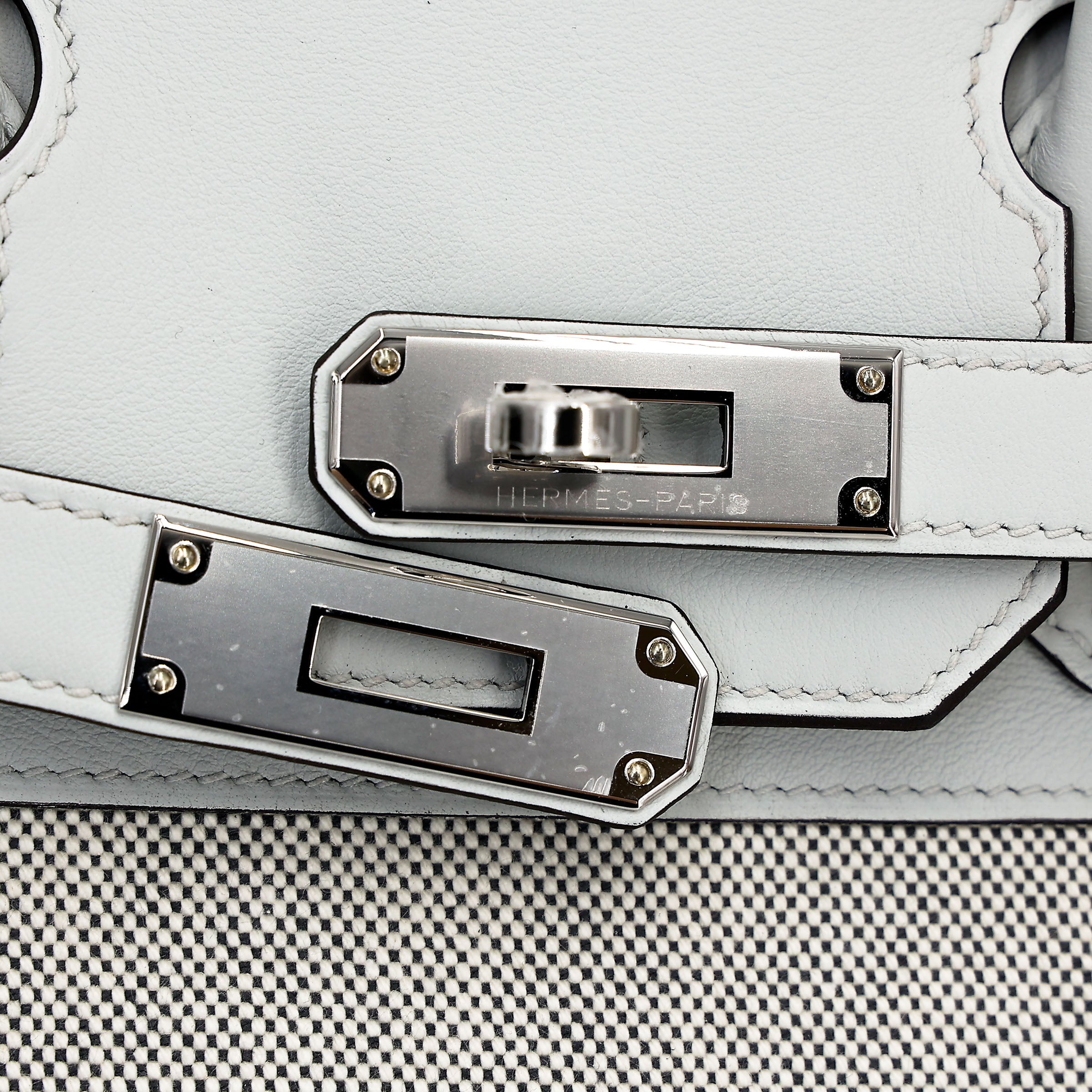 Hermès Birkin 30 Gris Platine Canvas PHW