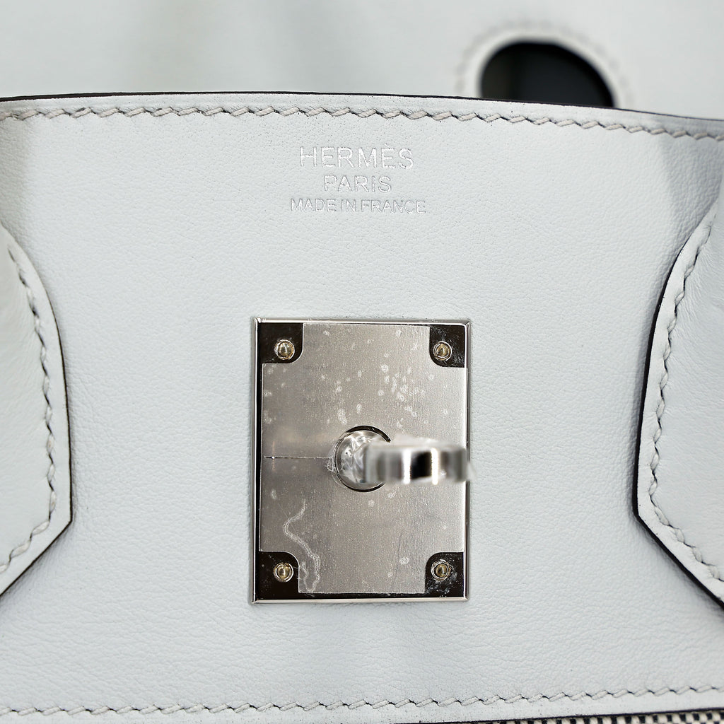 Hermès Birkin 30 Gris Platine Canvas PHW