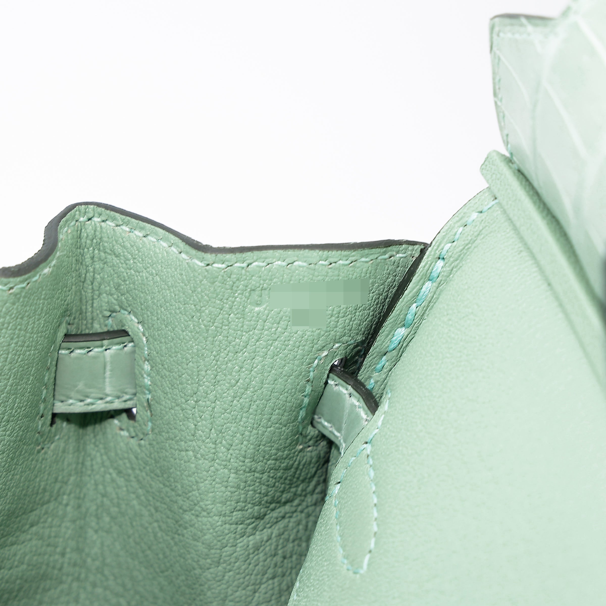 Hermès Birkin 25 Vert D'Eau Matte Porosus Crocodile GHW