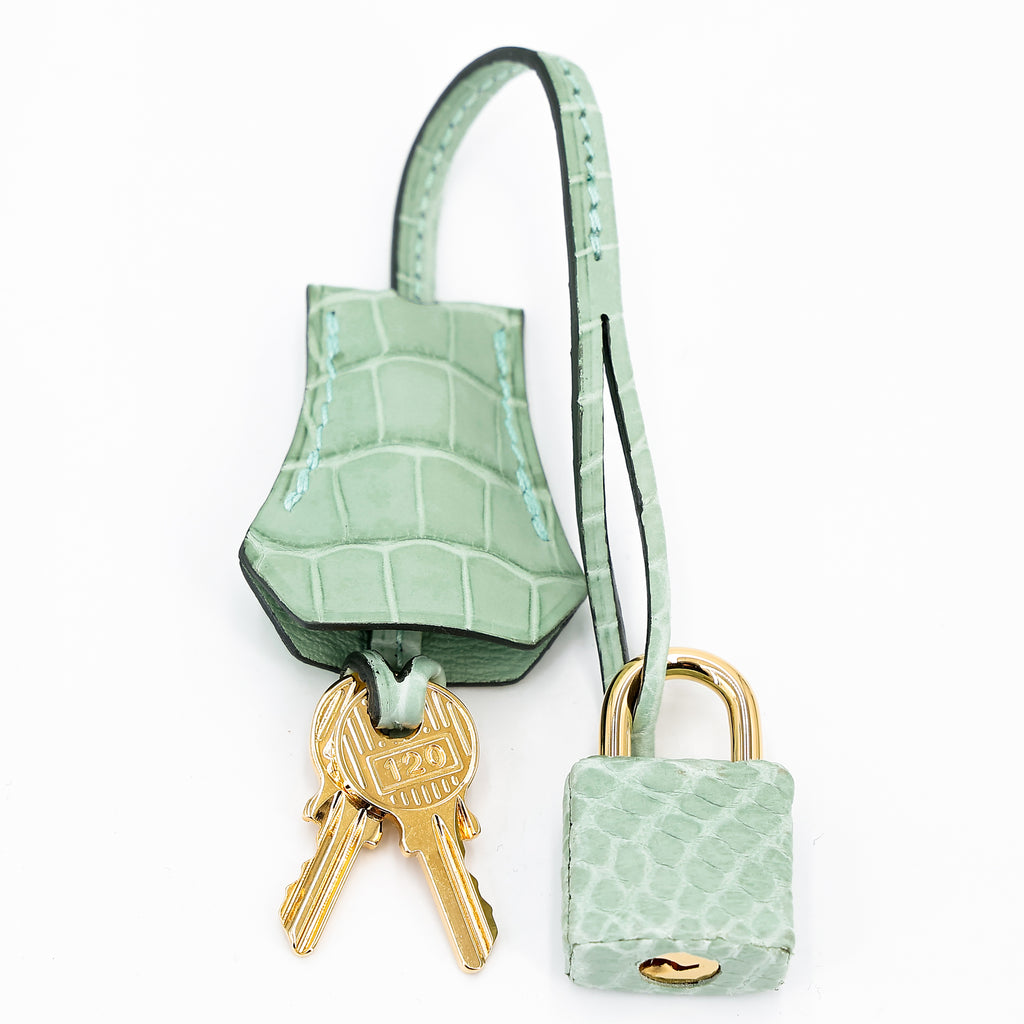 Hermès Birkin 25 Vert D'Eau Matte Porosus Crocodile GHW
