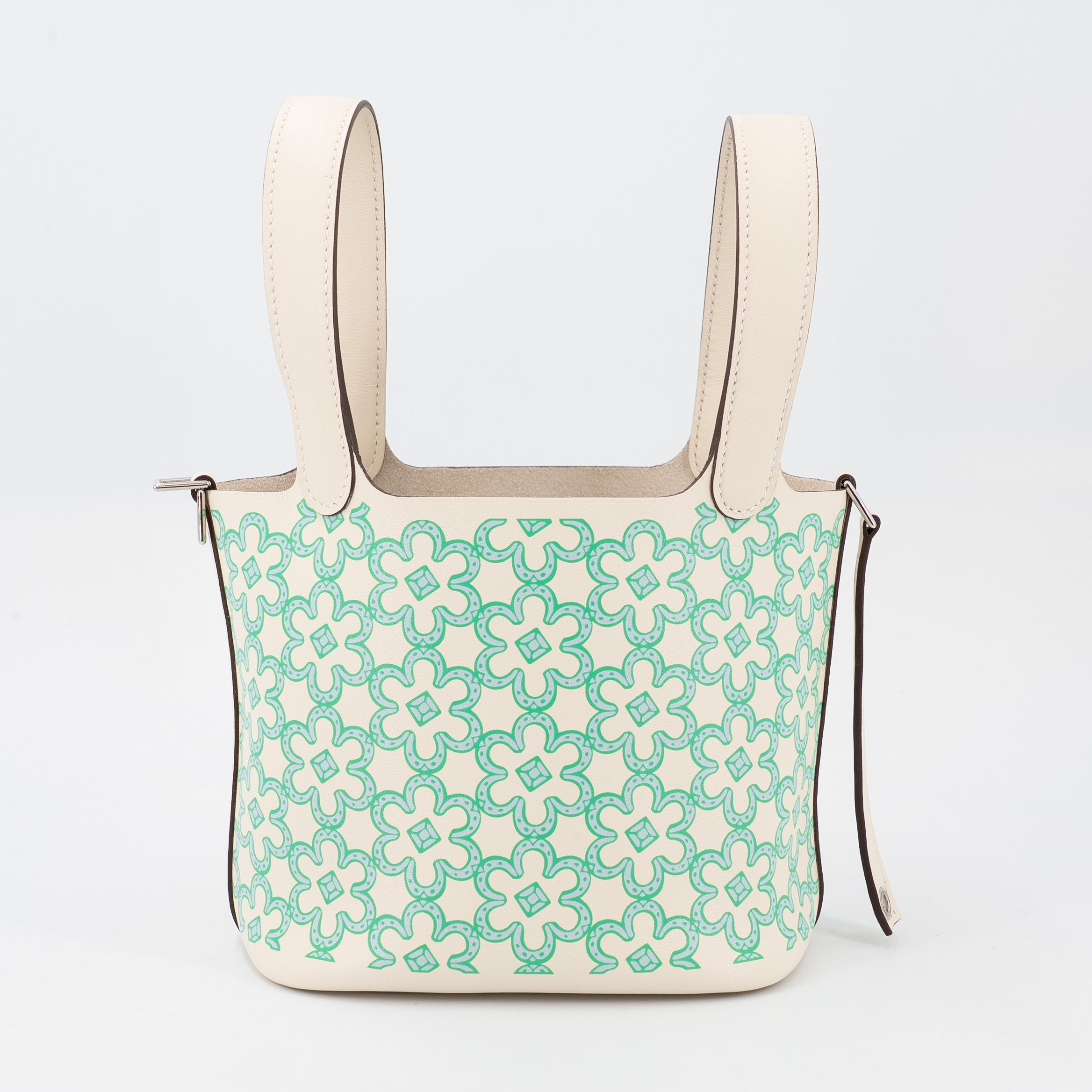 Hermès Picotin Lock Micro 14 Lucky Daisy Vert Fizz Nata PHW