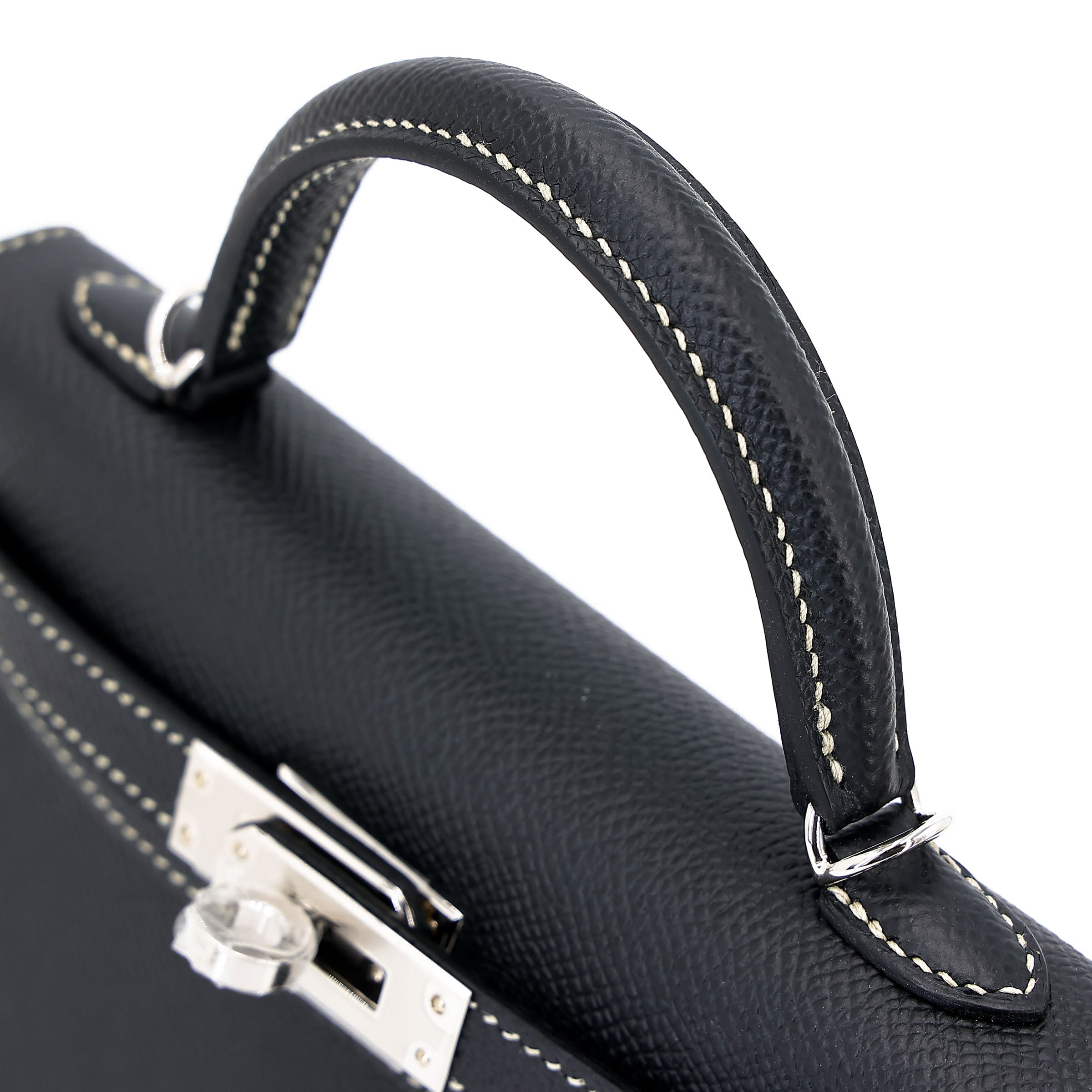 Hermès Special Order Mini Kelly II HSS Noir Gris Perle PHW