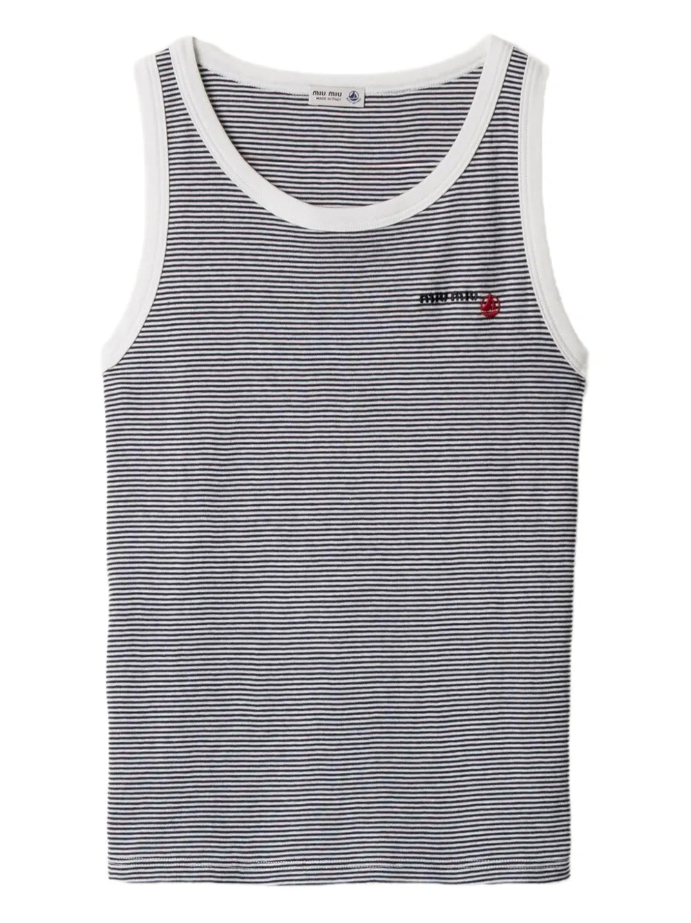 Miu Miu x Petit Bateau ribbed top