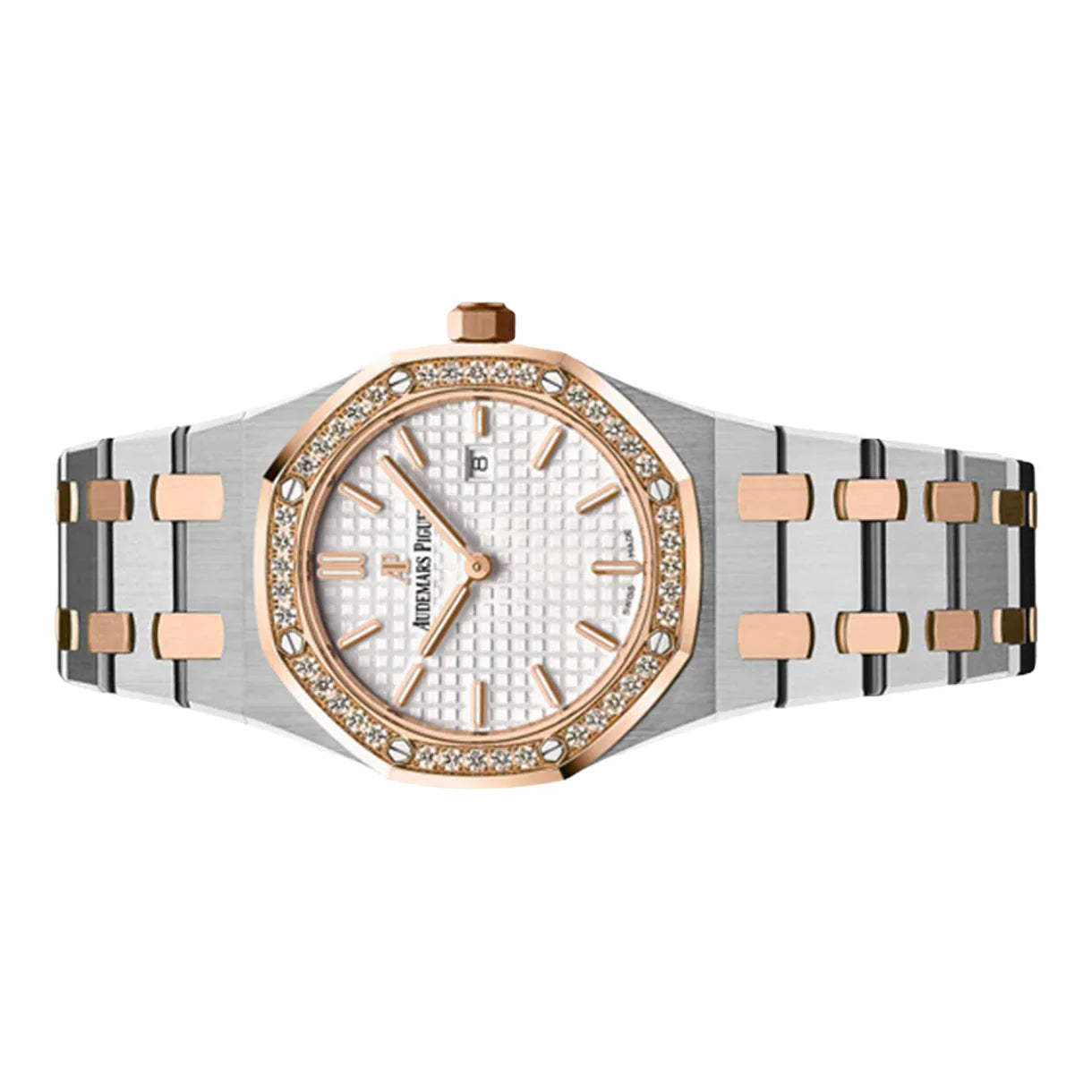 Audemars Piguet Royal Oak 67651SR.ZZ.1261SR.01 Silver Dial Rose Gold 33mm