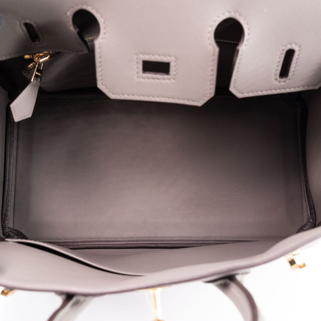 Hermès Birkin 25 Etain Swift leather GHW