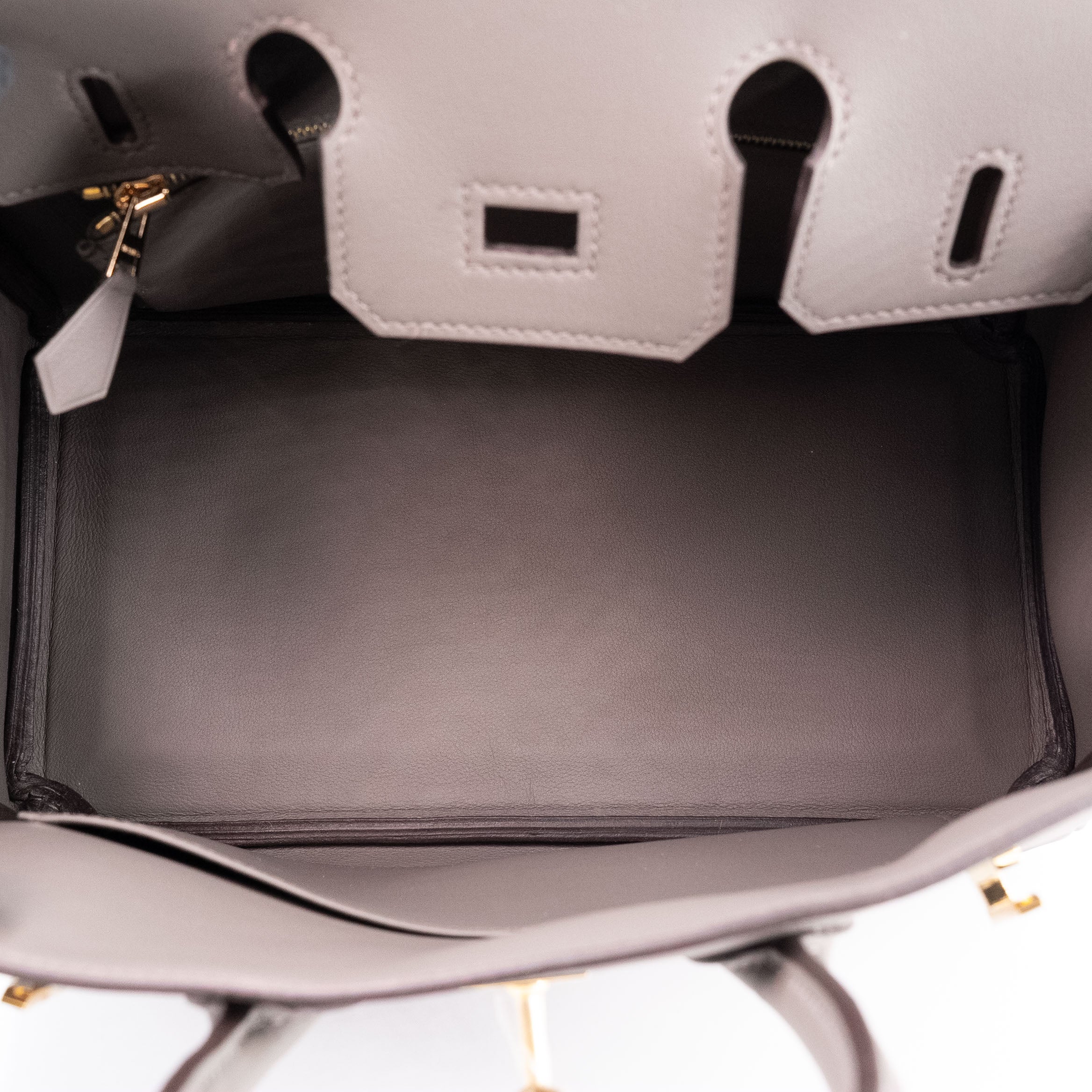 Hermès Birkin 25 Etain Swift leather GHW