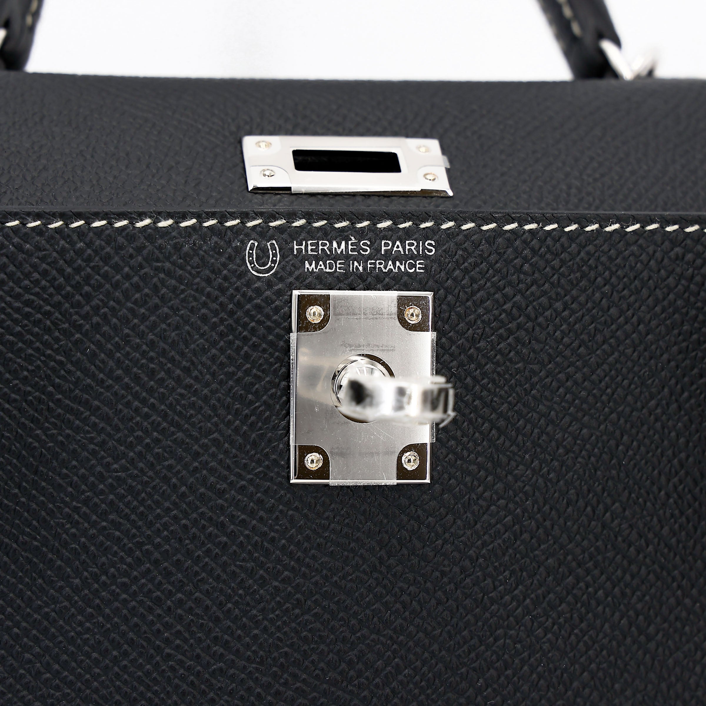 Hermès Special Order Mini Kelly II HSS Noir Gris Perle PHW