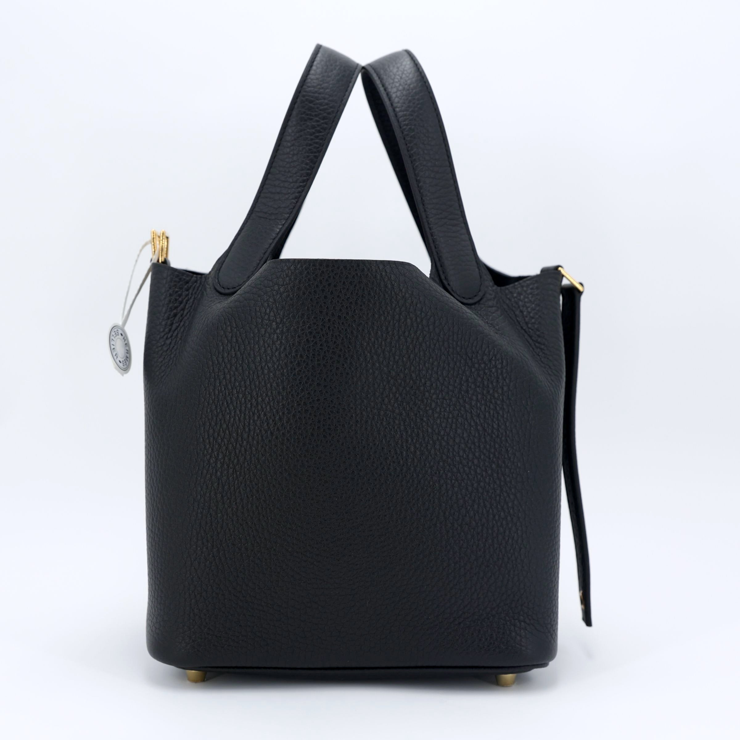 Hermès Picotin Lock 18 Noir GHW