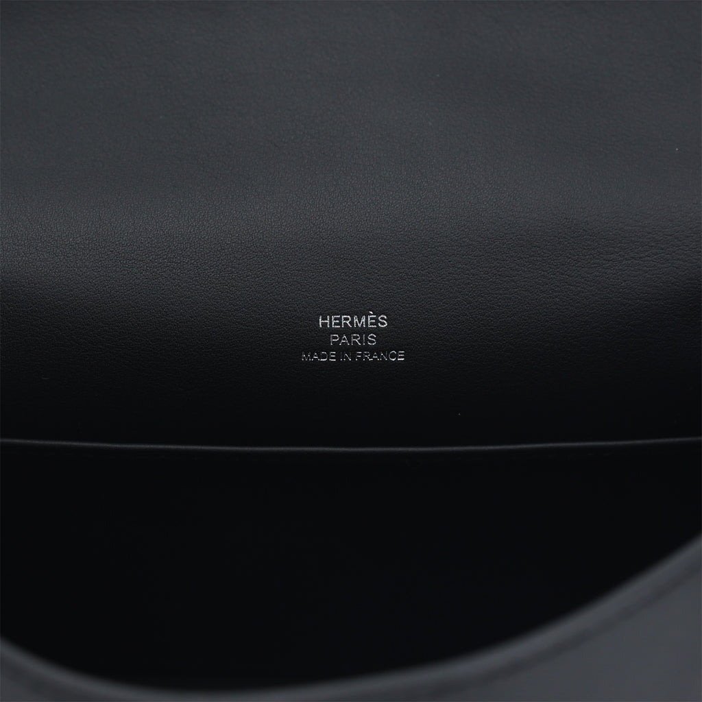 Hermès Kelly Pochette Swift Black PHW