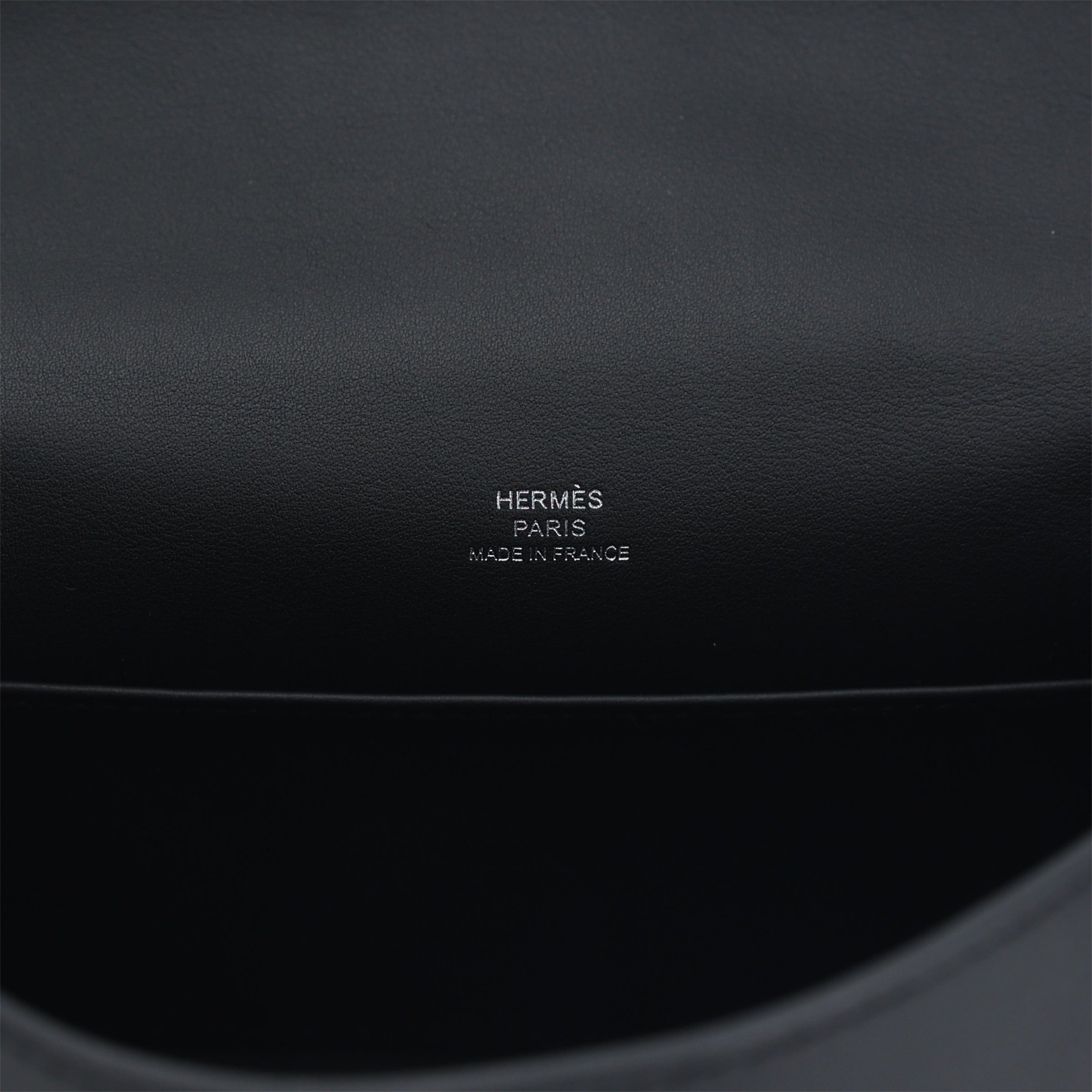 Hermès Kelly Pochette Swift Black PHW