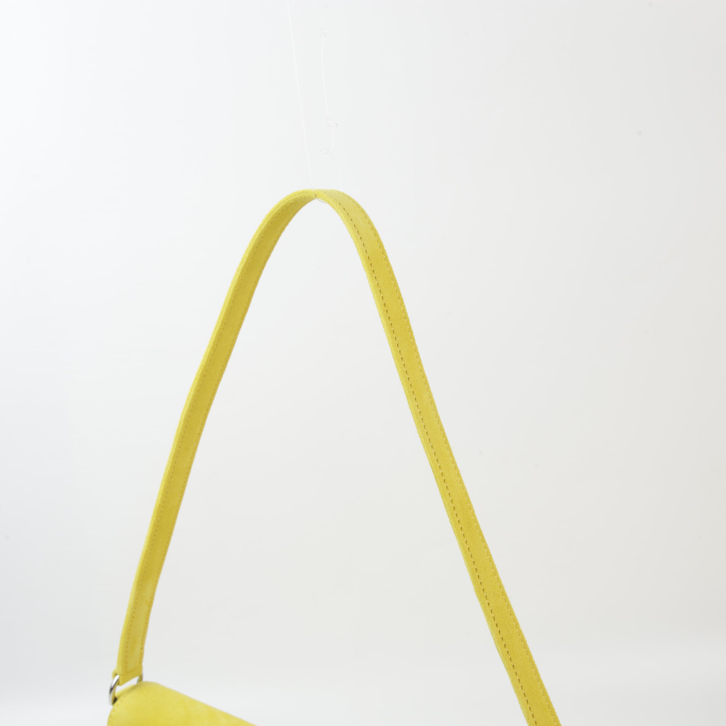 Hermès Kelly Elan Jaune De Naples Suede PHW