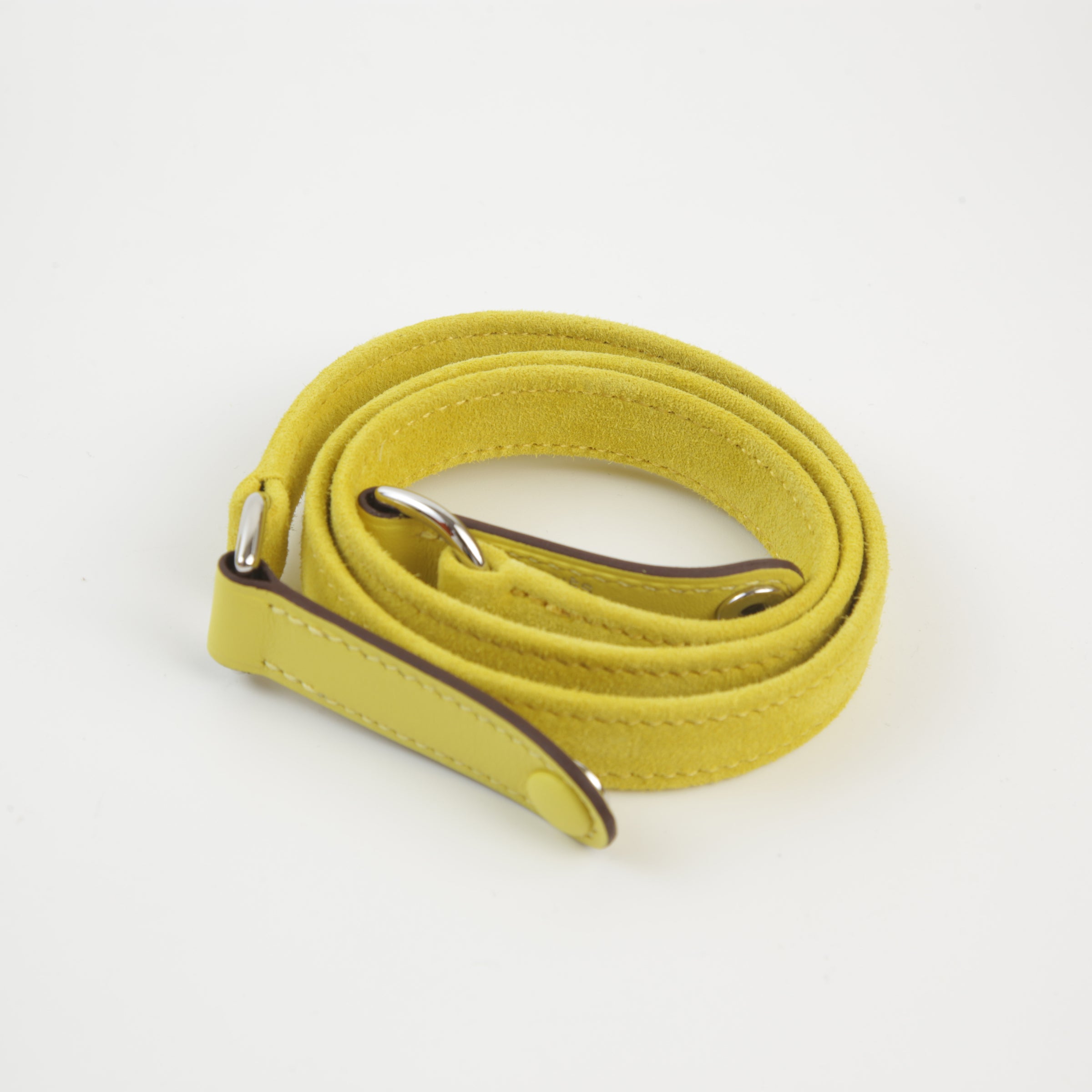 Hermès Kelly Elan Jaune De Naples Suede PHW