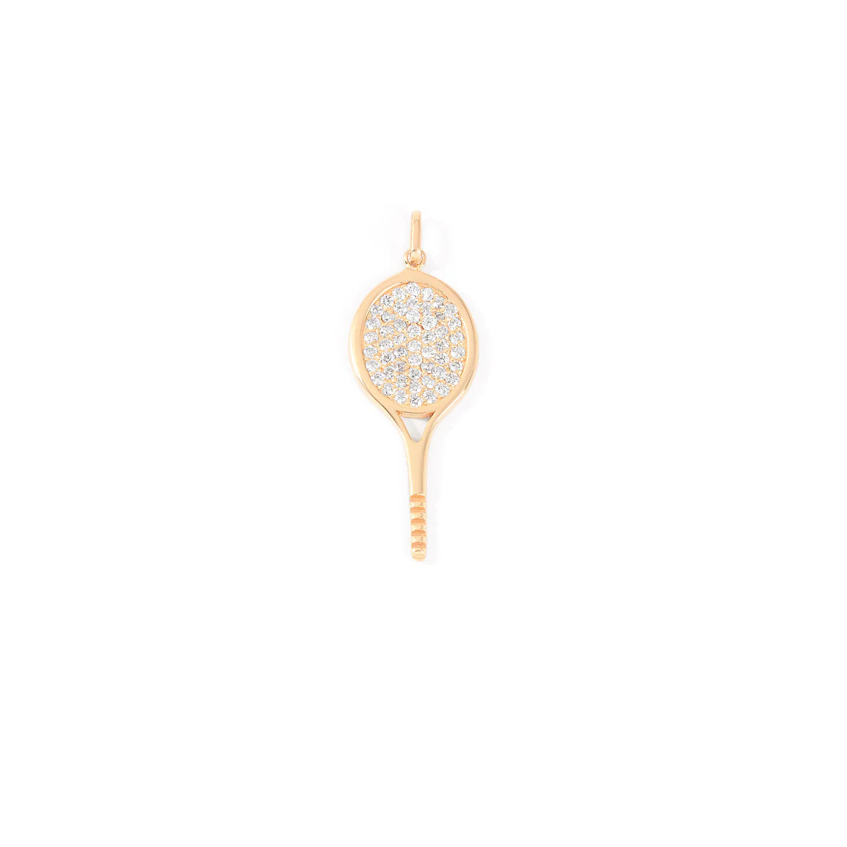 Diamond Pave Tennis Pendant Necklace