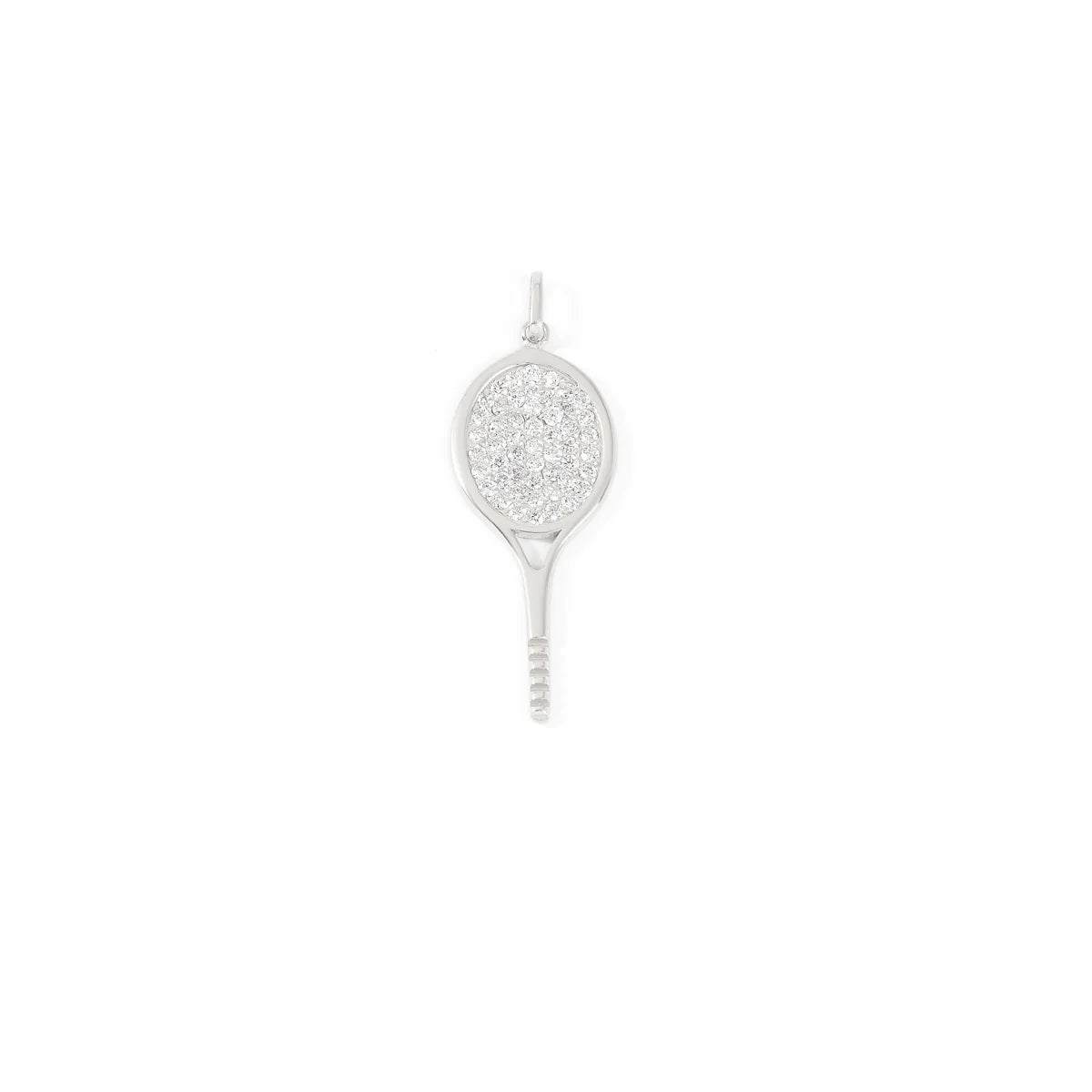 Diamond Pave Tennis Pendant Necklace