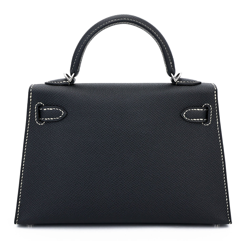Hermès Special Order Mini Kelly II HSS Noir Gris Perle PHW