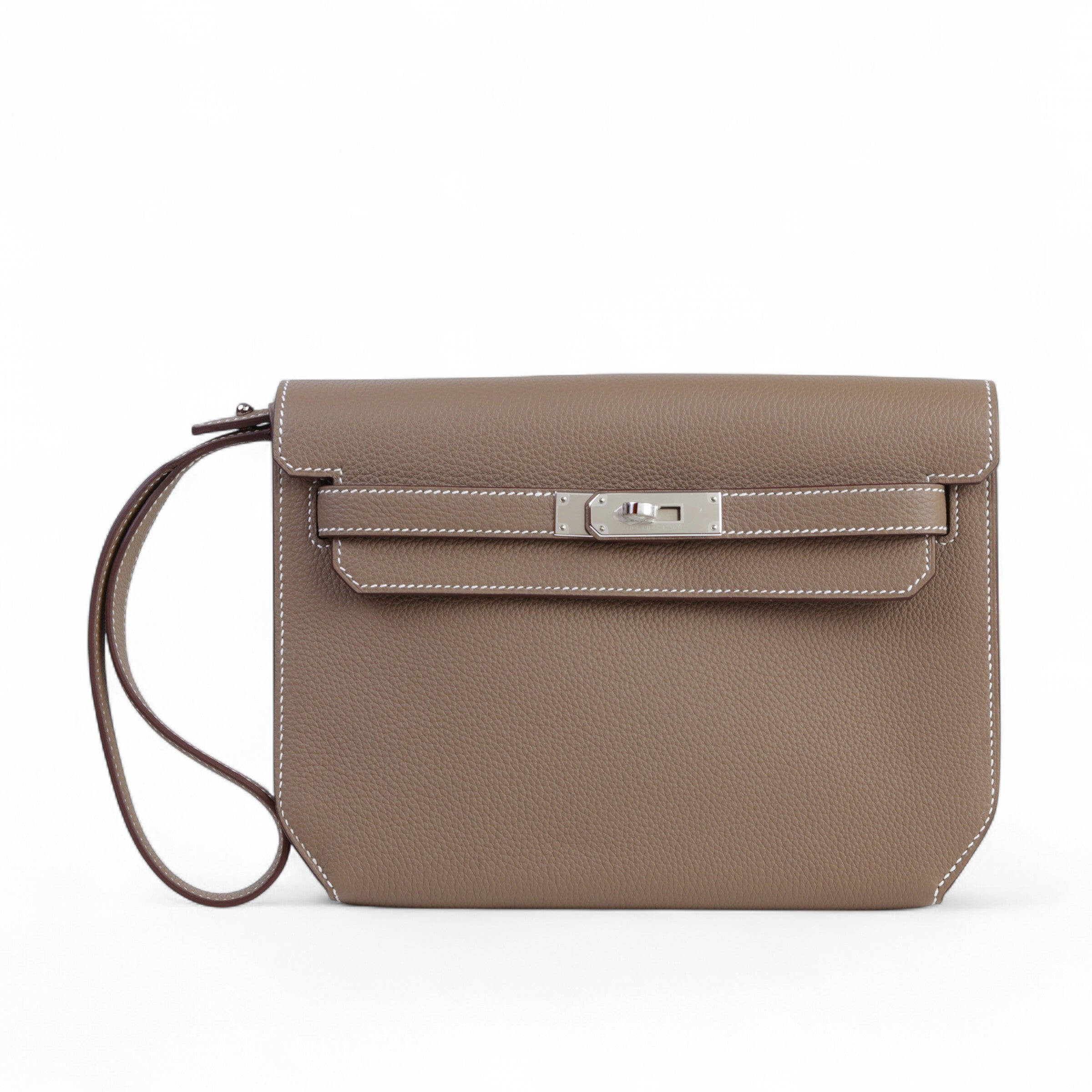 Hermès Kelly Dépêches Etoupe PHW