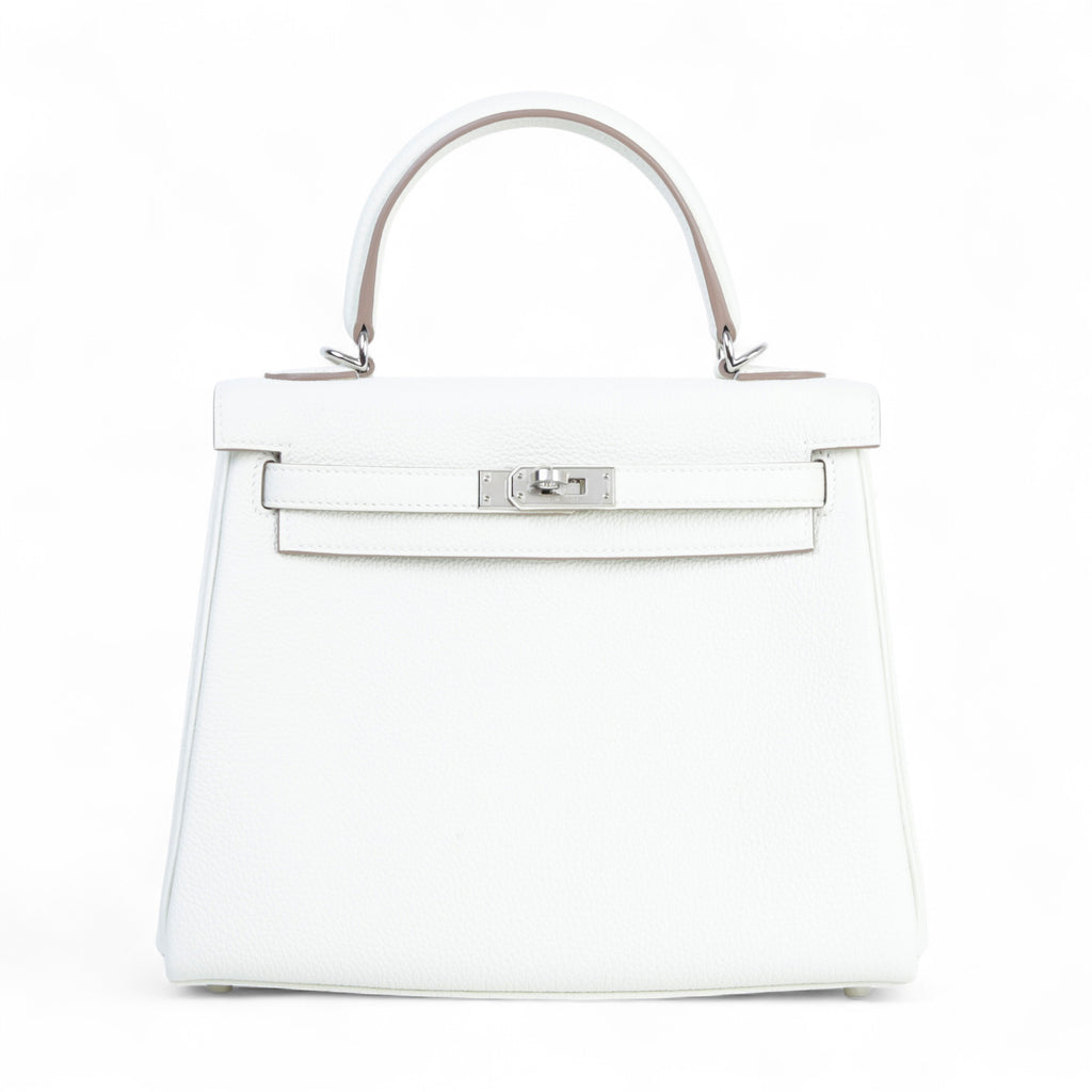 Hermès Kelly 25 Mushroom PHW