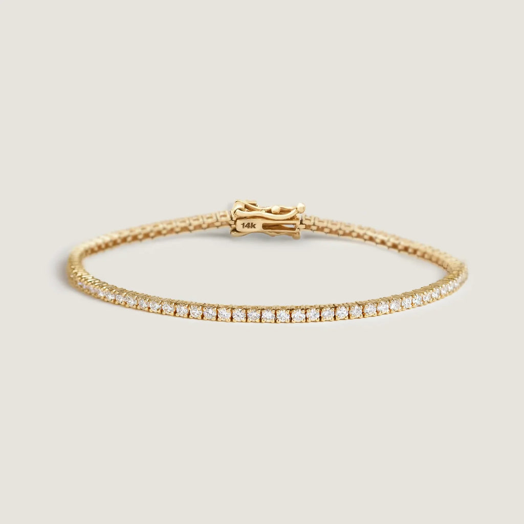 Classic Tennis Bracelet 3.7ct Gold
