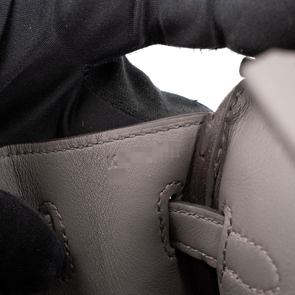 Hermès Birkin 25 Etain Swift leather GHW