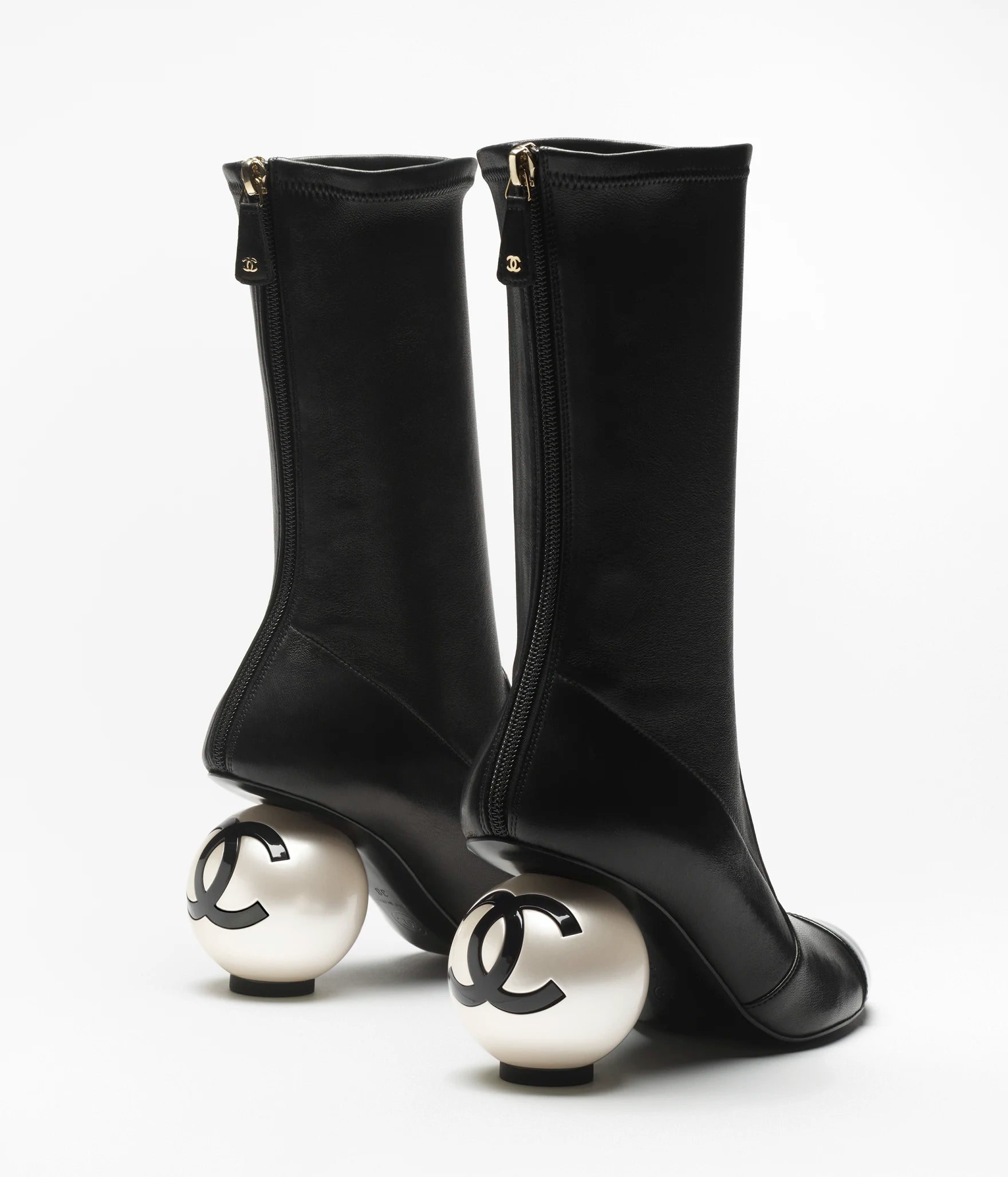 Chanel Boots Stretch Lambskin & Patent Calfskin