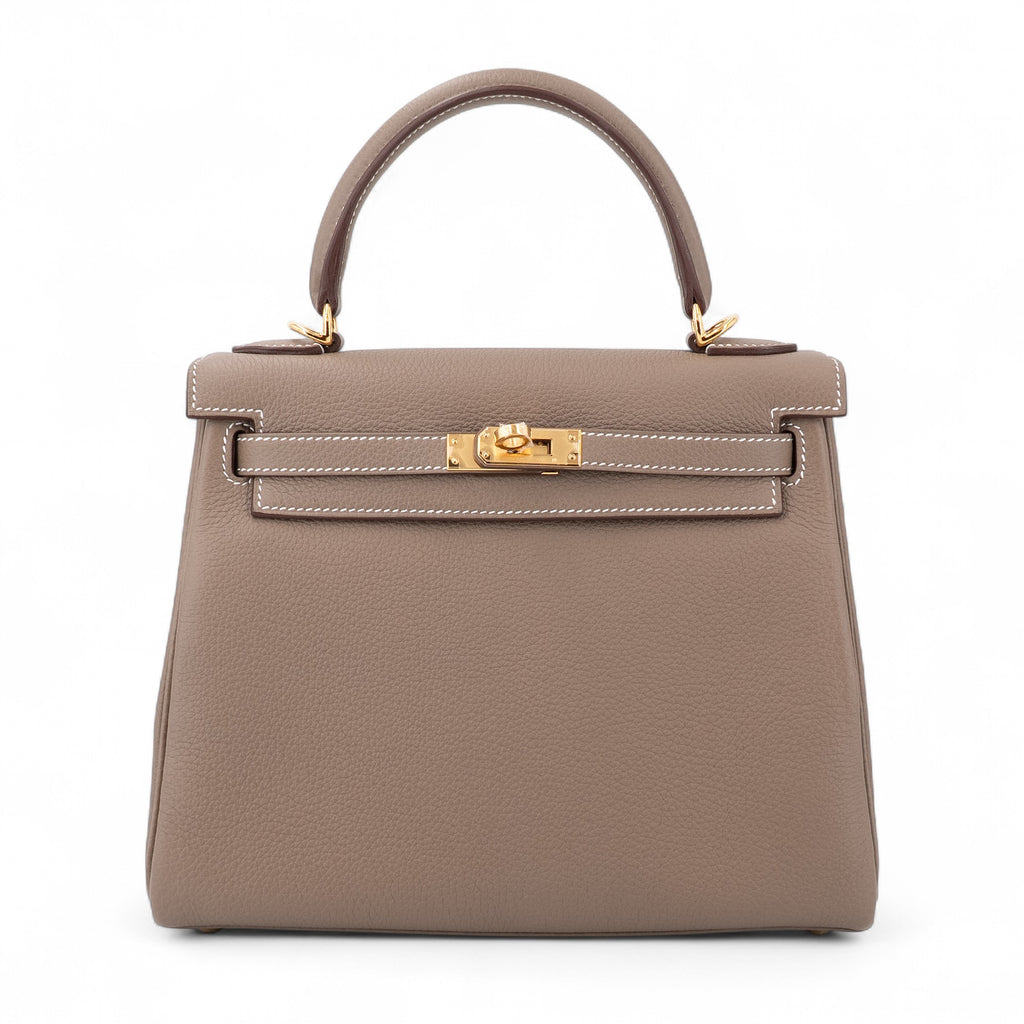 Hermès Kelly 25 Etoupe GHW