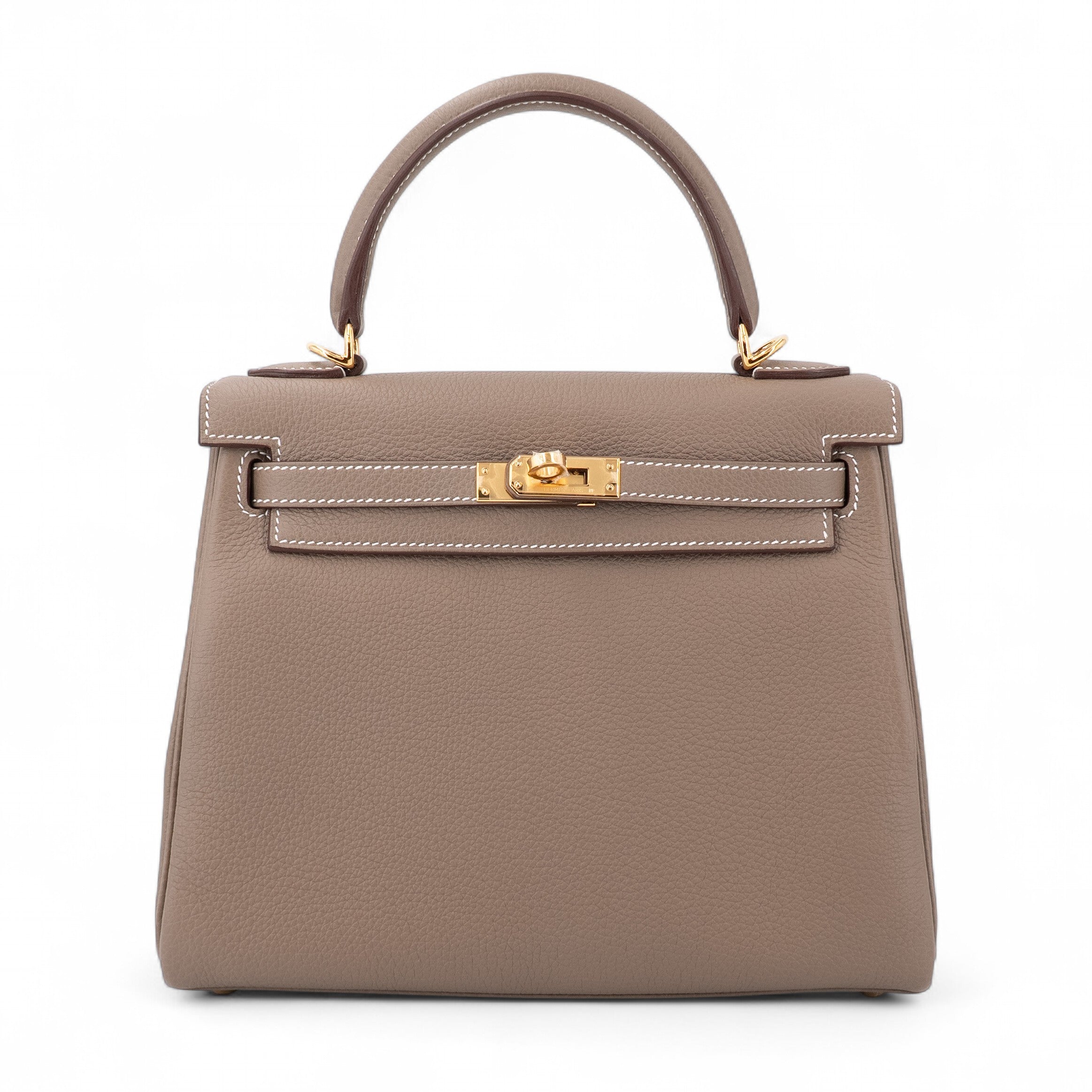Hermès Kelly 25 Etoupe GHW