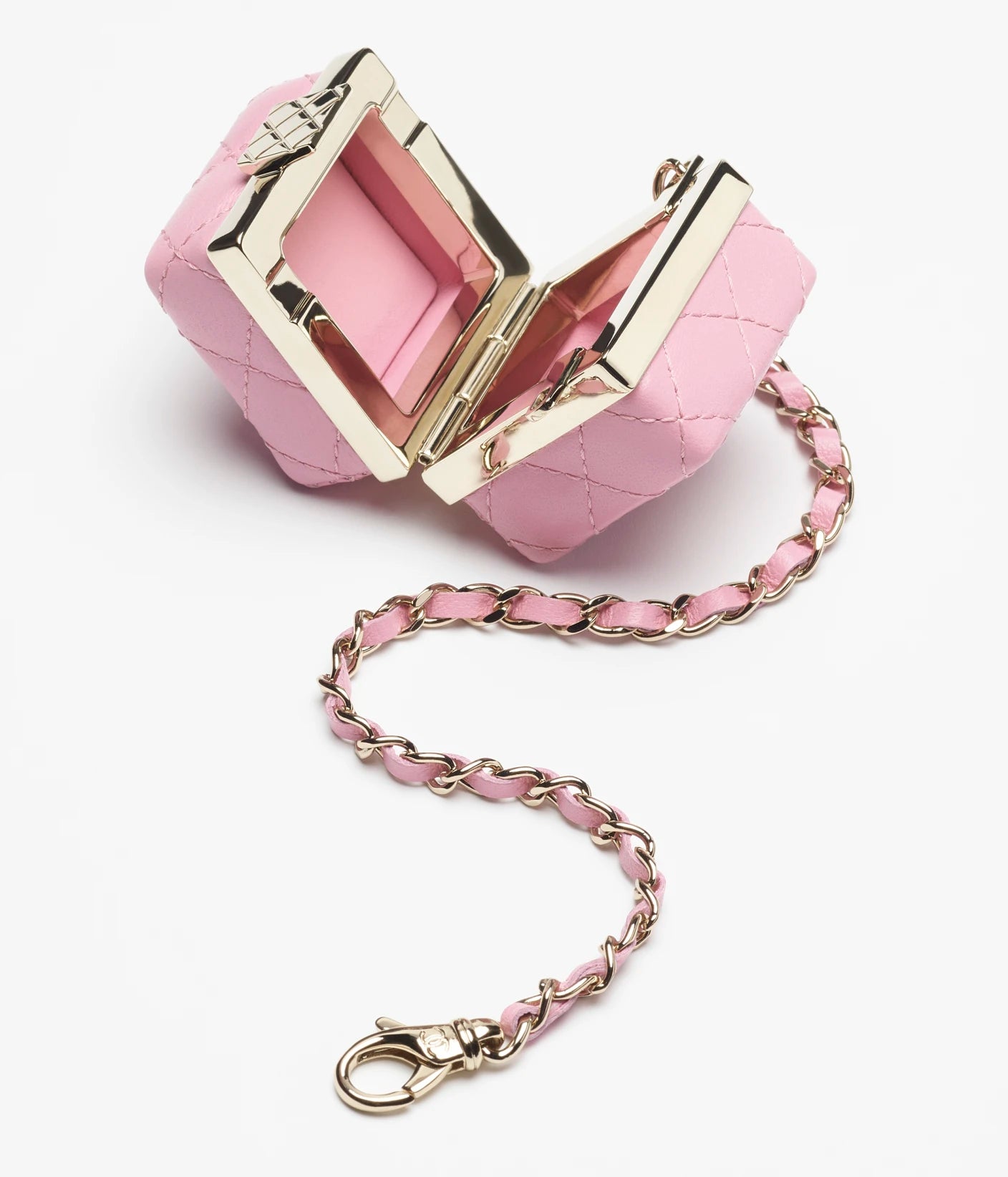 Chanel Mini Lambskin Bag Charm - Pink