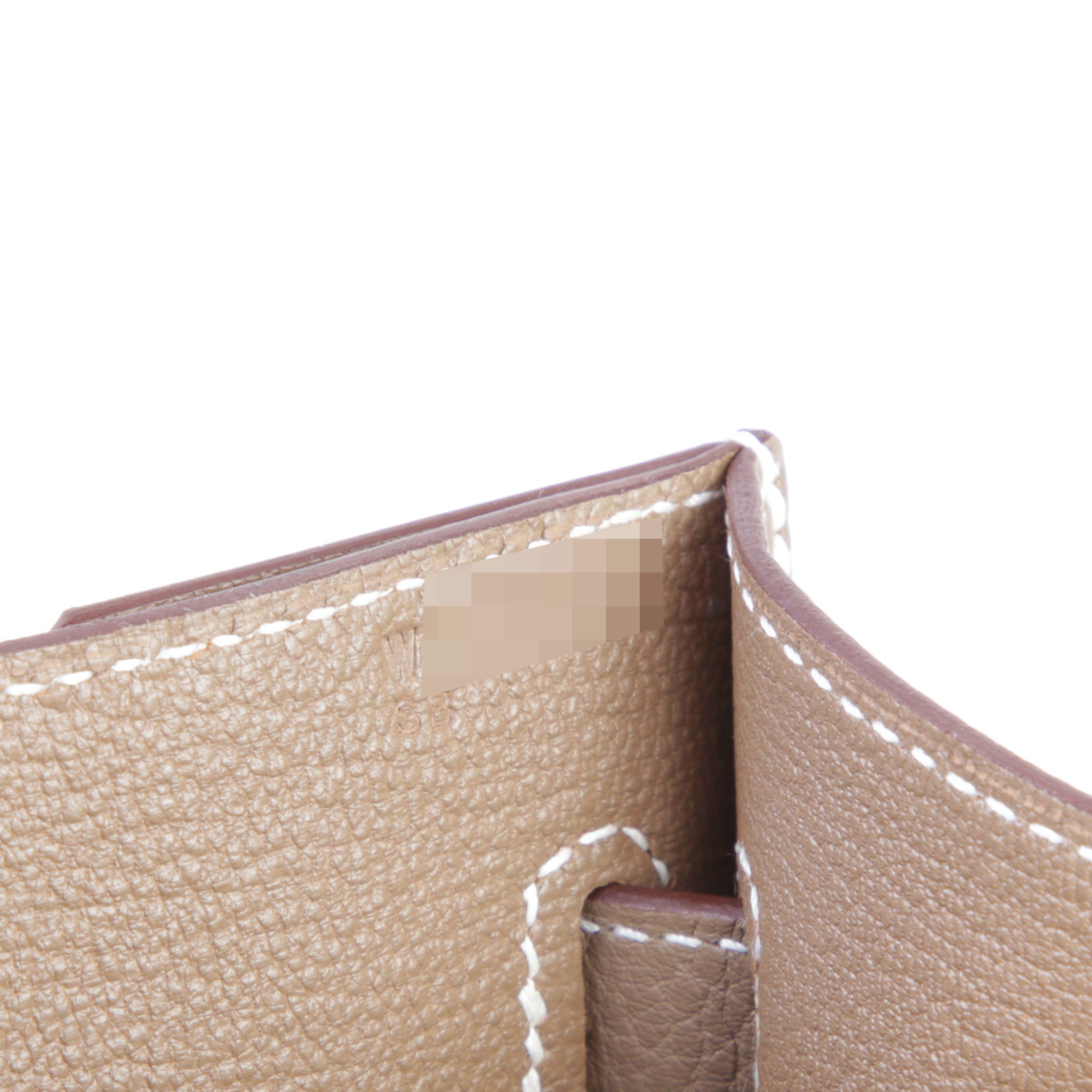 Hermès Kelly Dépêches Etoupe PHW