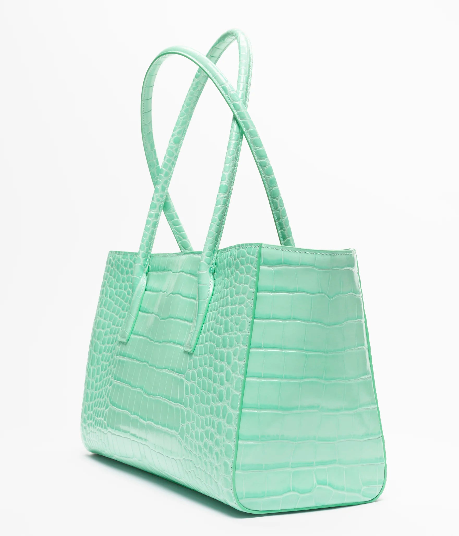 Chanel Small Tote Crocodile Embossed Calfskin & Gold-Tone Metal Green