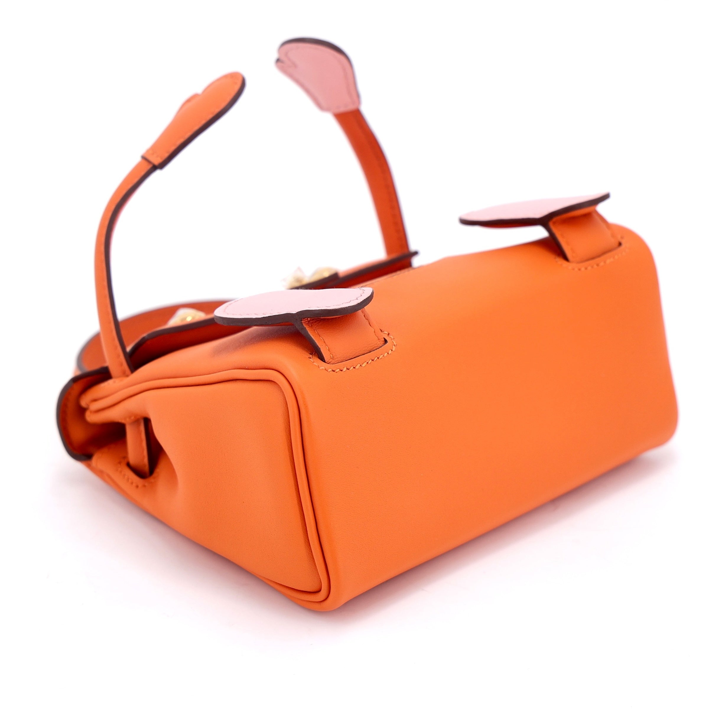 Hermès Kelly Doll Orange Rose Sakura GHW