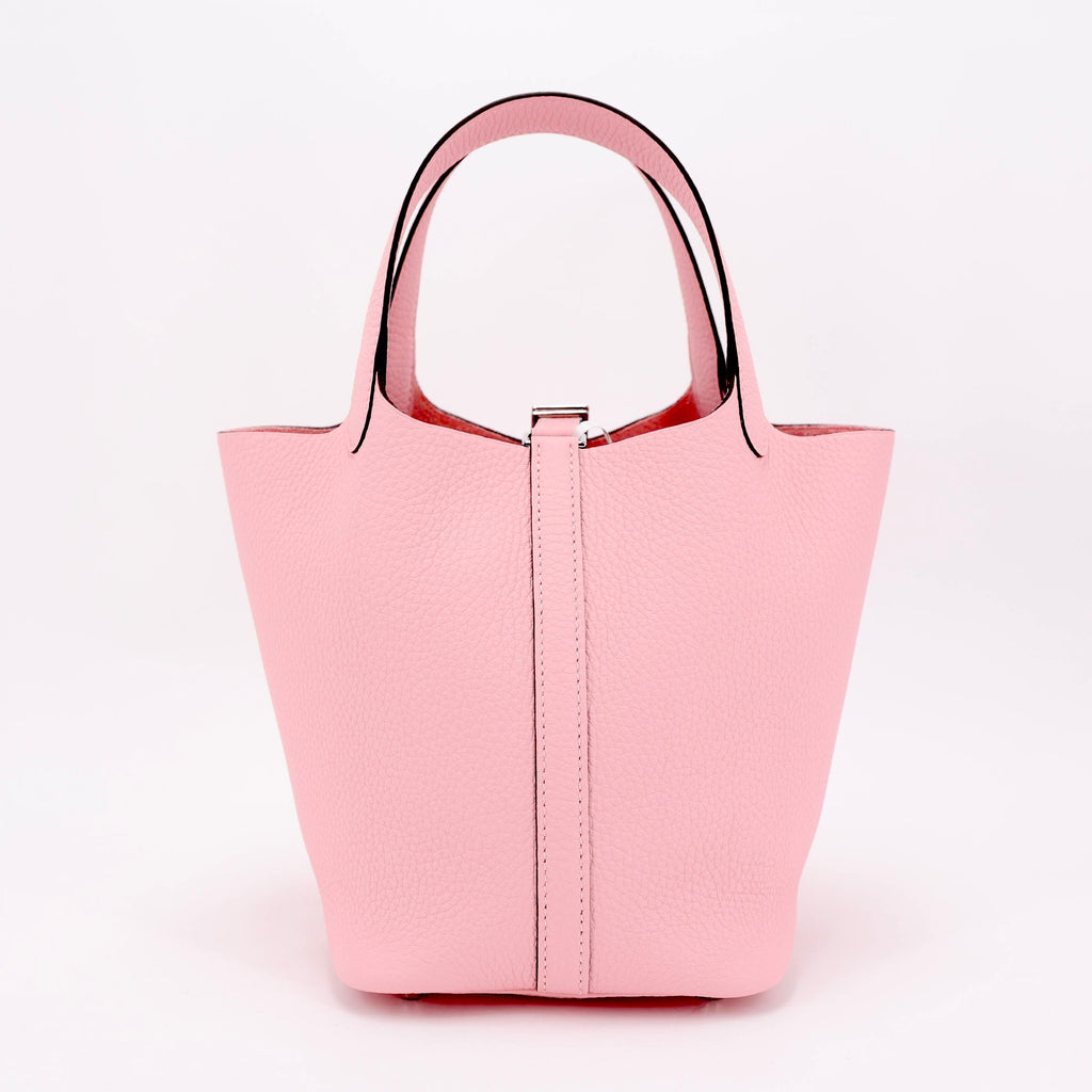 Hermès Picotin Lock 18 Rose Sakura PHW