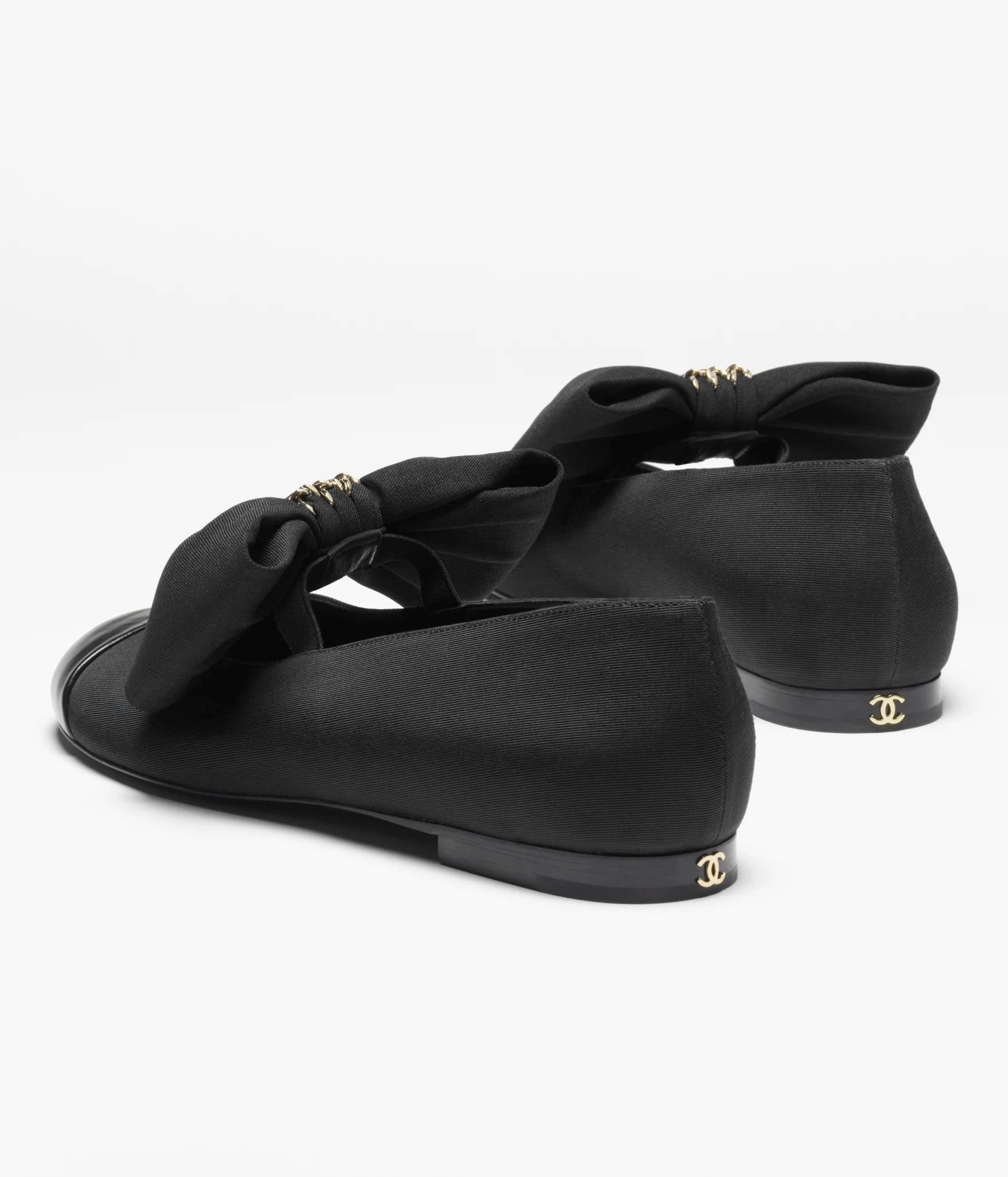 Chanel Mary Janes in Grosgrain & Calfskin