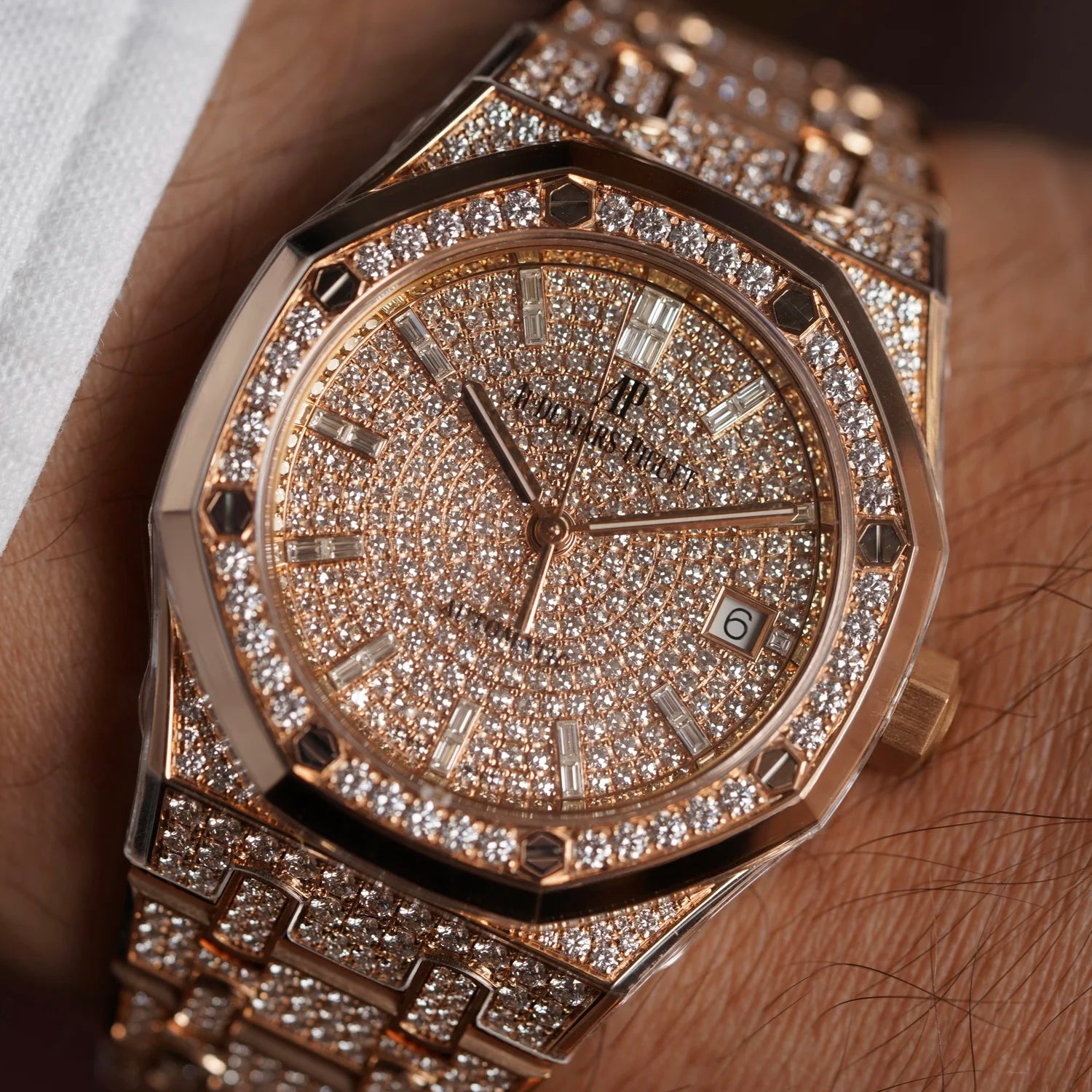 Audemars Piguet Royal Oak Automatic Diamond Watch 15452OR.ZZ.1258OR.02